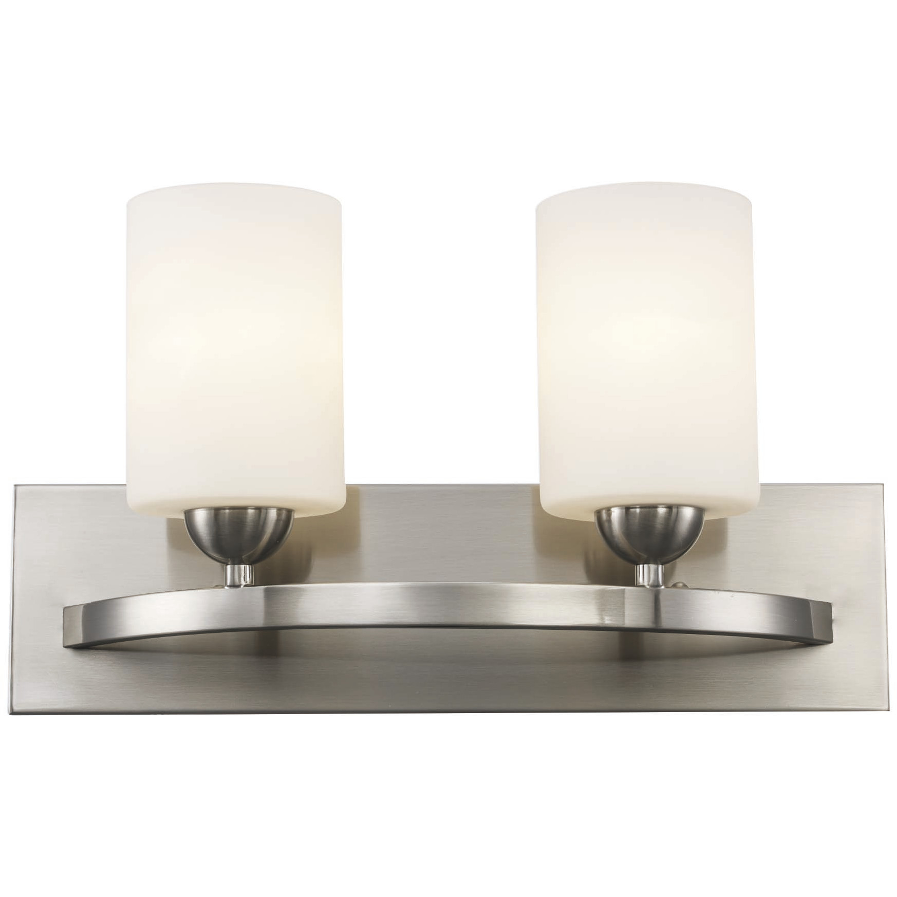 Moonlight 2 Light 17 inch Brushed Nickel Reversible Bath Vanity Bar Wall Light