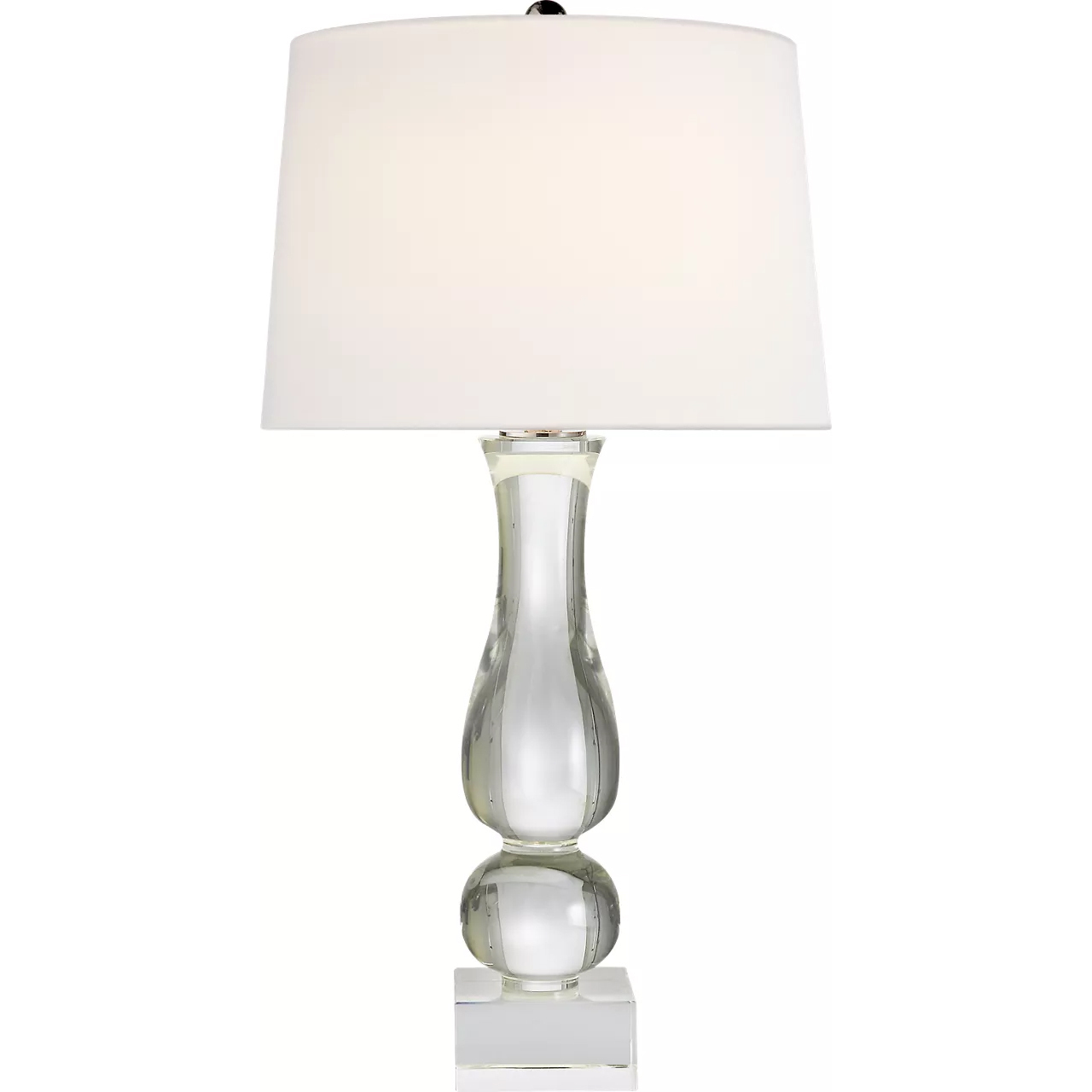Chapman & Myers Balustrade 30 inch 150 watt Crystal Table Lamp Portable Light in Linen