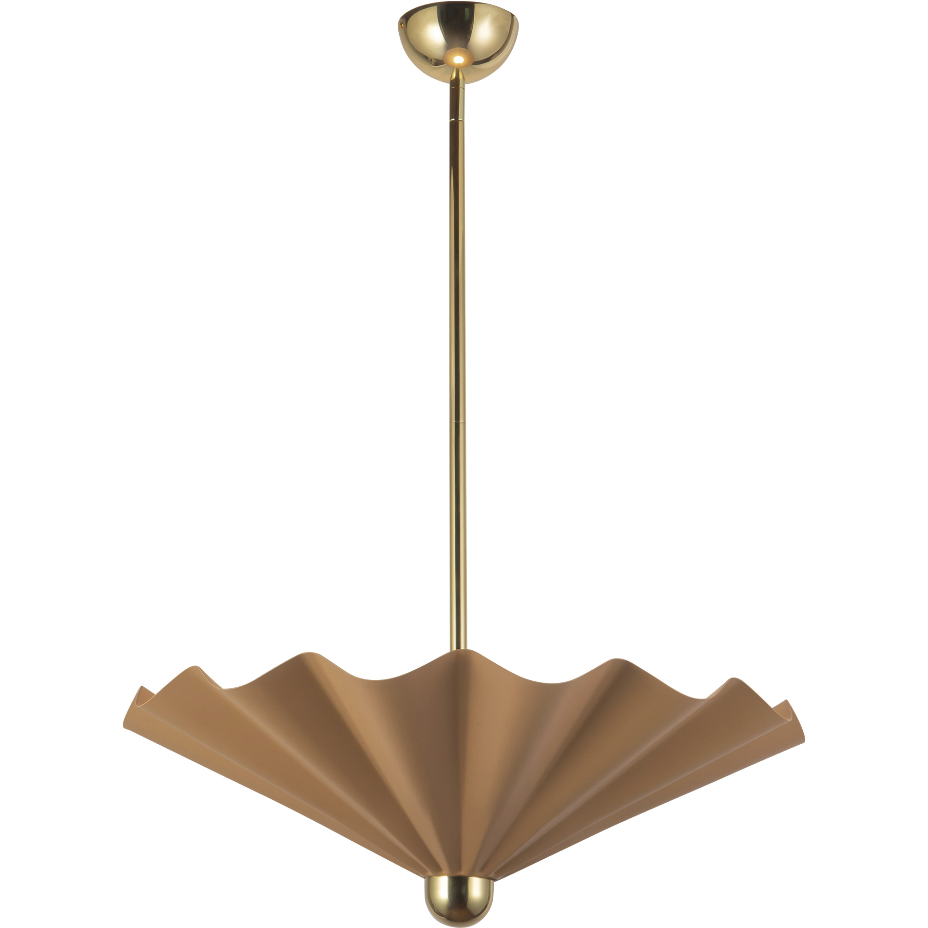 Furrow 25 inch Peach Pendant Ceiling Light