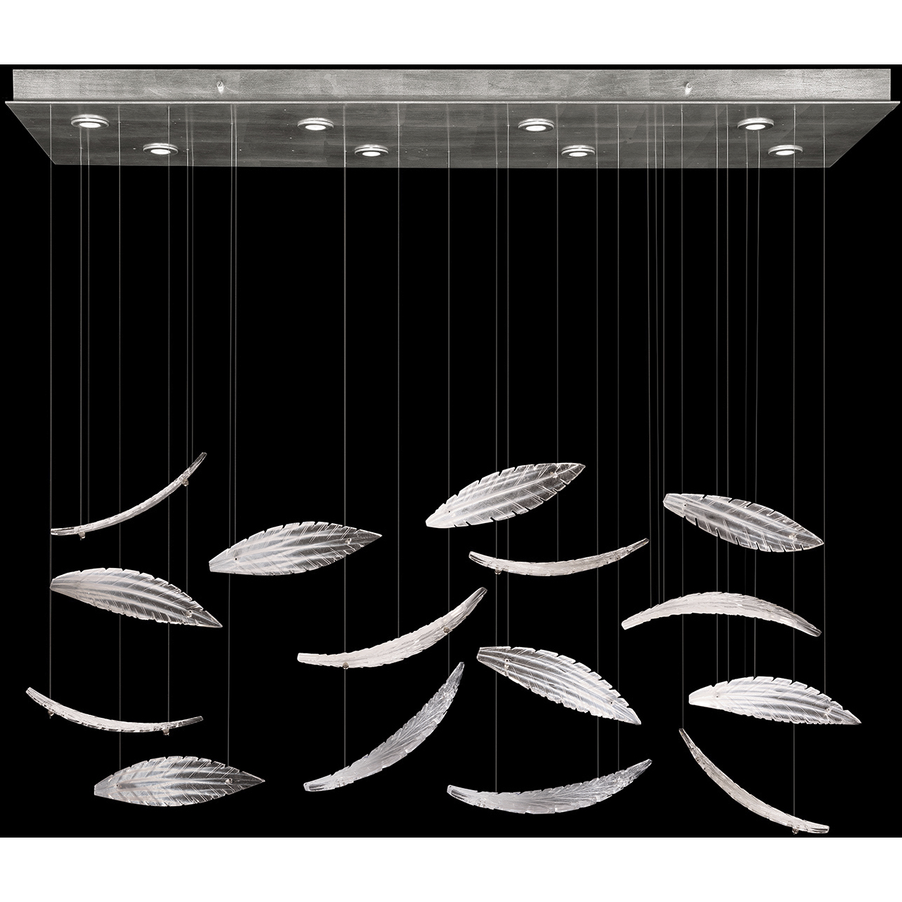 Elevate 8 Light 54 inch Silver Pendant Ceiling Light