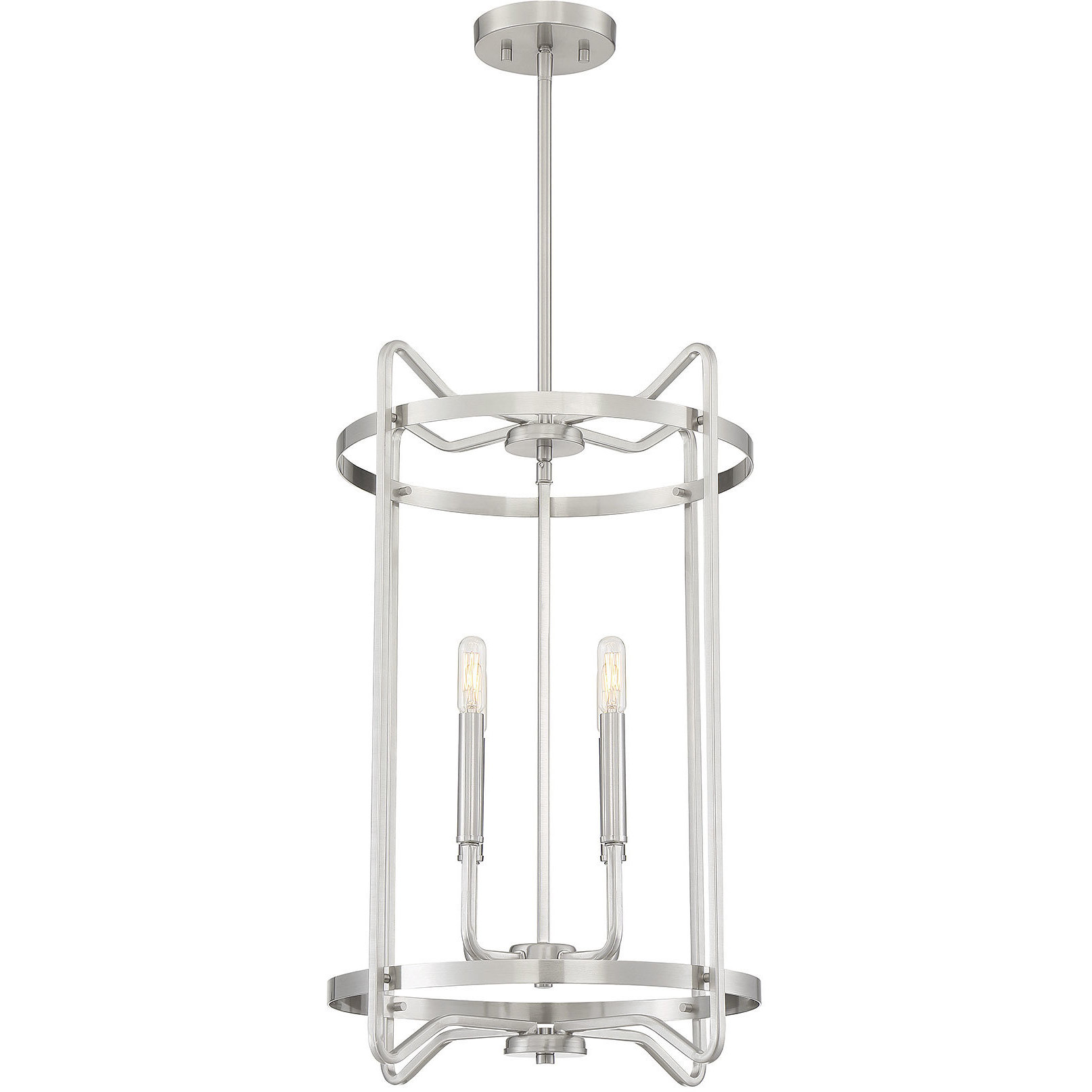 Kent 4 Light 16 inch Satin Nickel Pendant Ceiling Light, Essentials