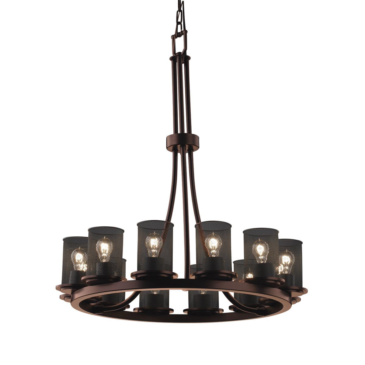 Dakota 12 Light 28 inch Dark Bronze Chandelier Ceiling Light