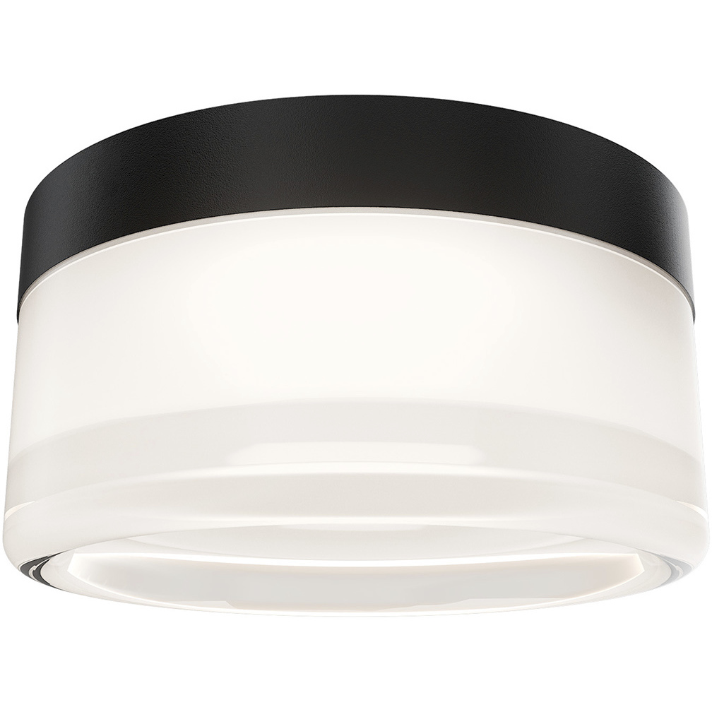 Balto II LED 5.38 inch Black Outdoor Flush Mount, dweLED