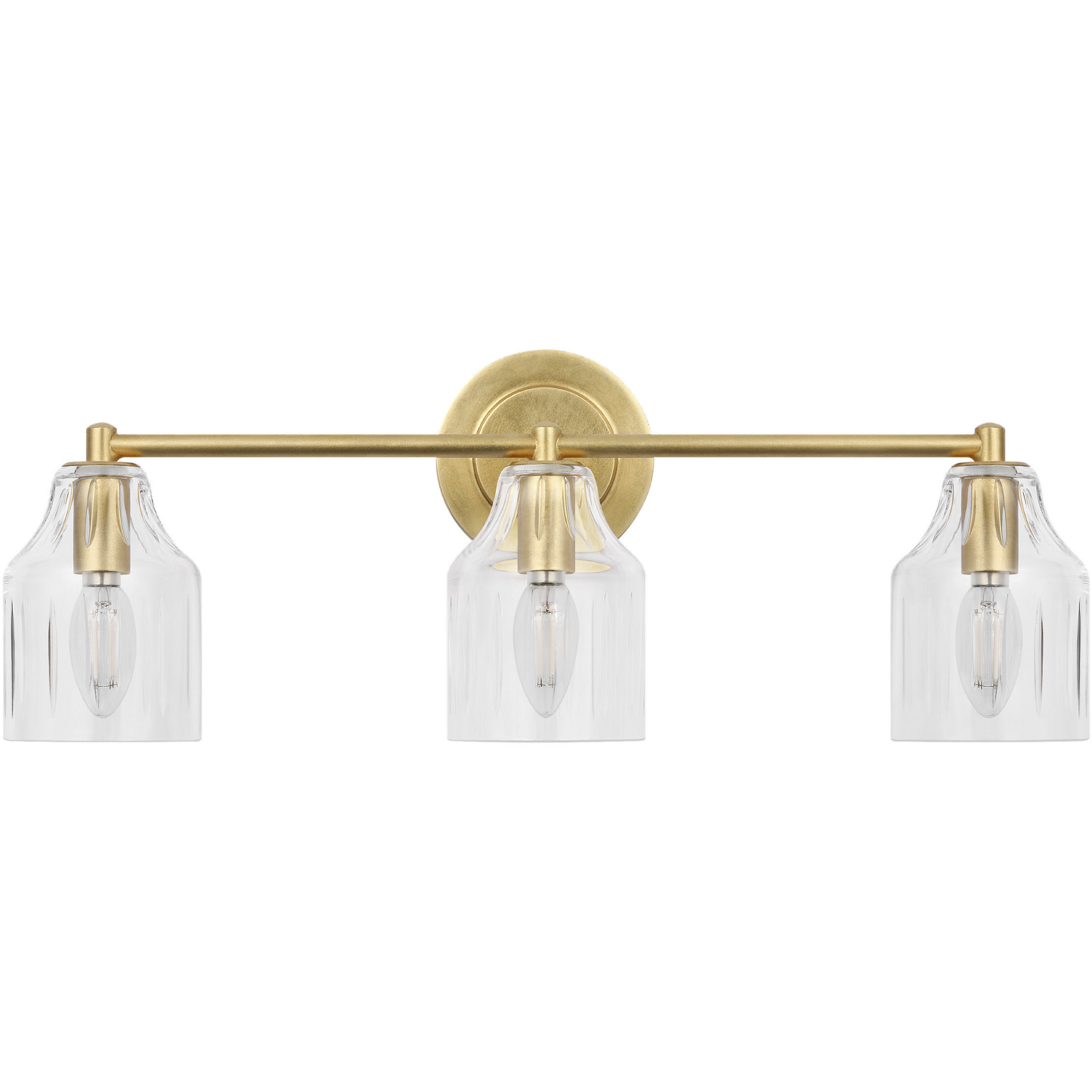Alexa Hampton Augusta 3 Light 22 inch Gild Bath Vanity Wall Light