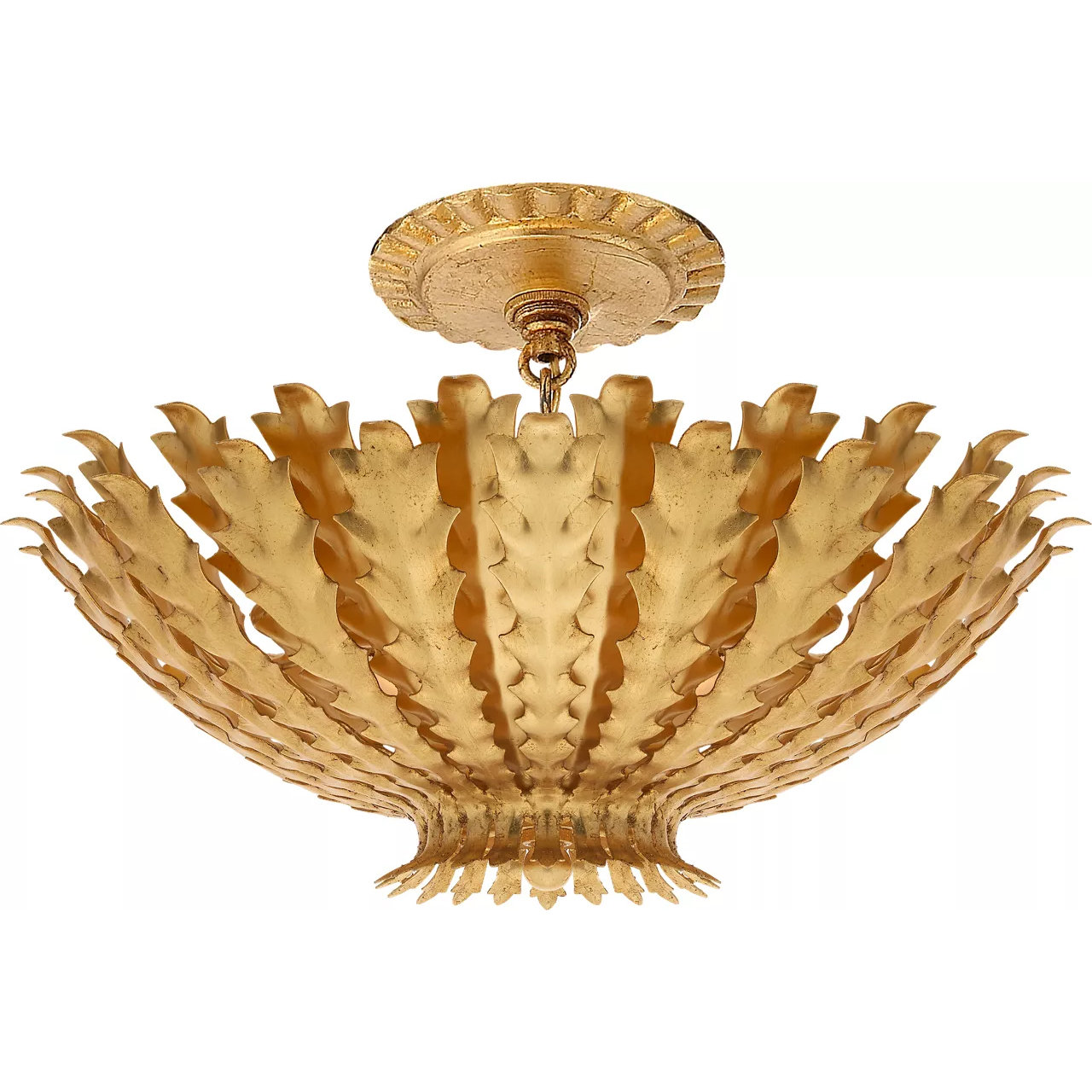 AERIN Hampton 3 Light 16.75 inch Gild Chandelier Ceiling Light, Small