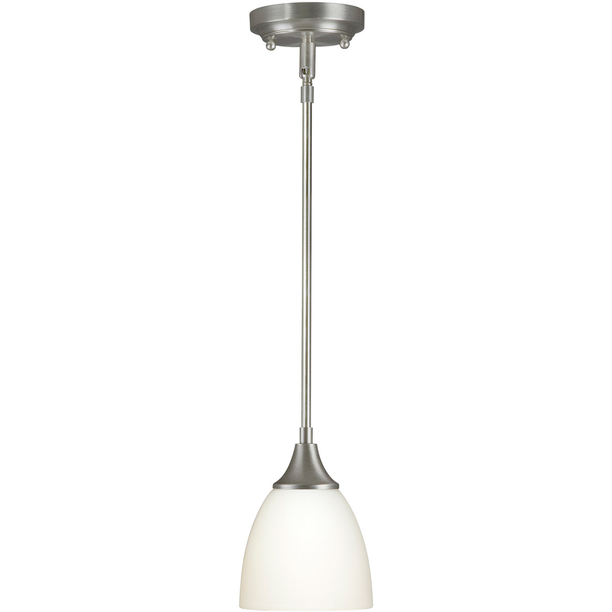 Carson 1 Light 4.5 inch Brushed Nickel Mini Pendant Ceiling Light