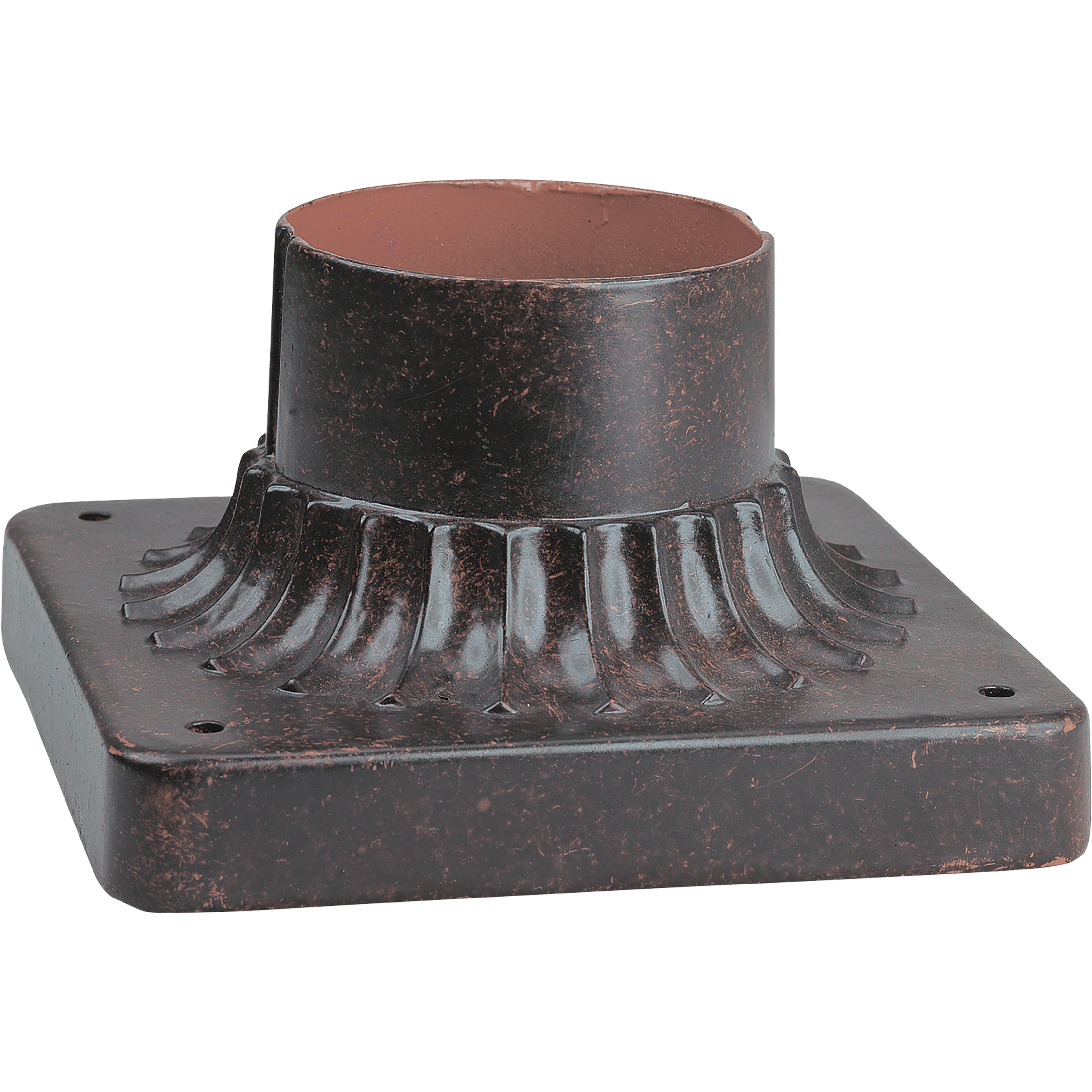 The Great Outdoors 5.75 inch Corona Bronze Outdoor Pier Mount, The Great Outdoors