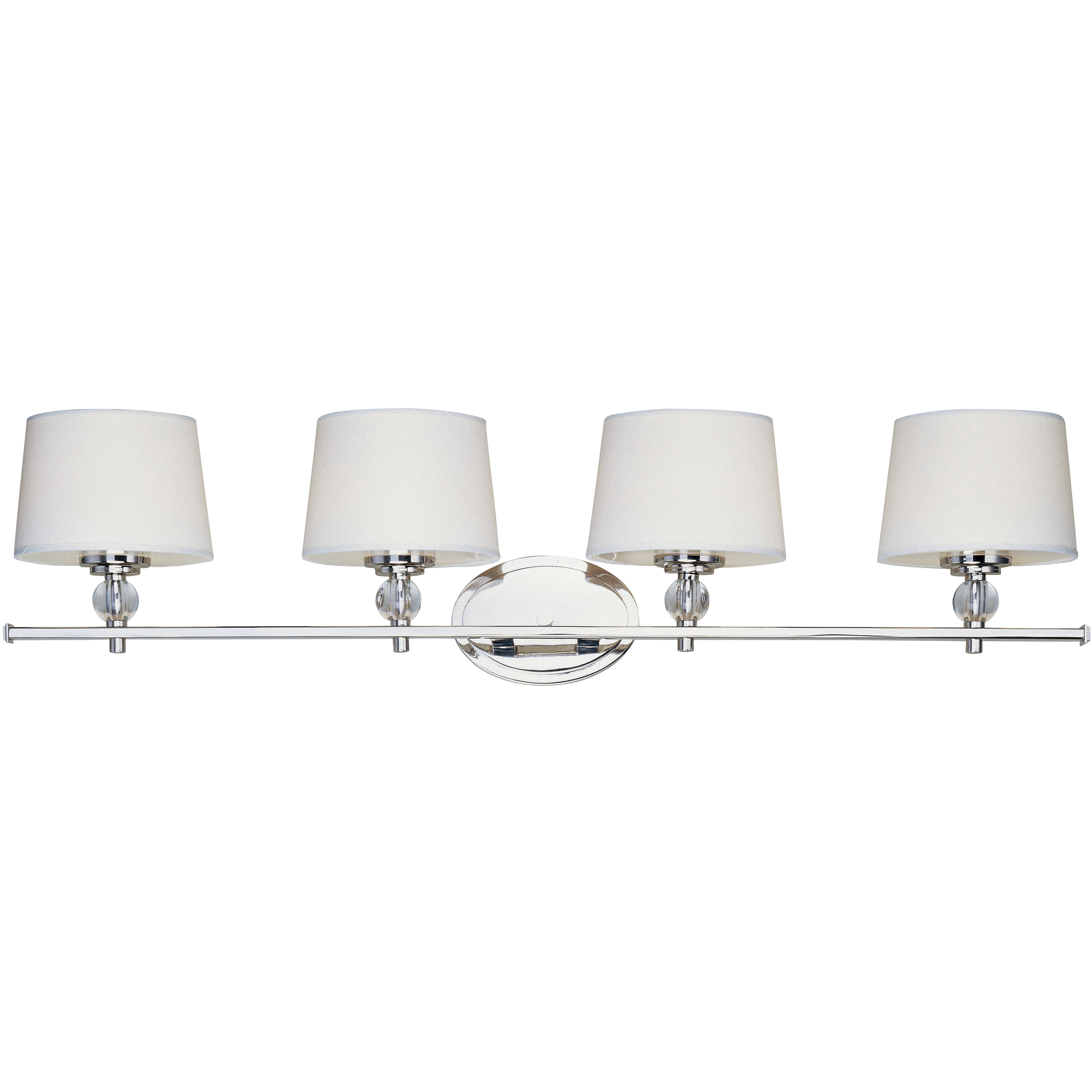 Rondo 4 Light 36.25 inch Polished Nickel Bath Vanity Wall Light