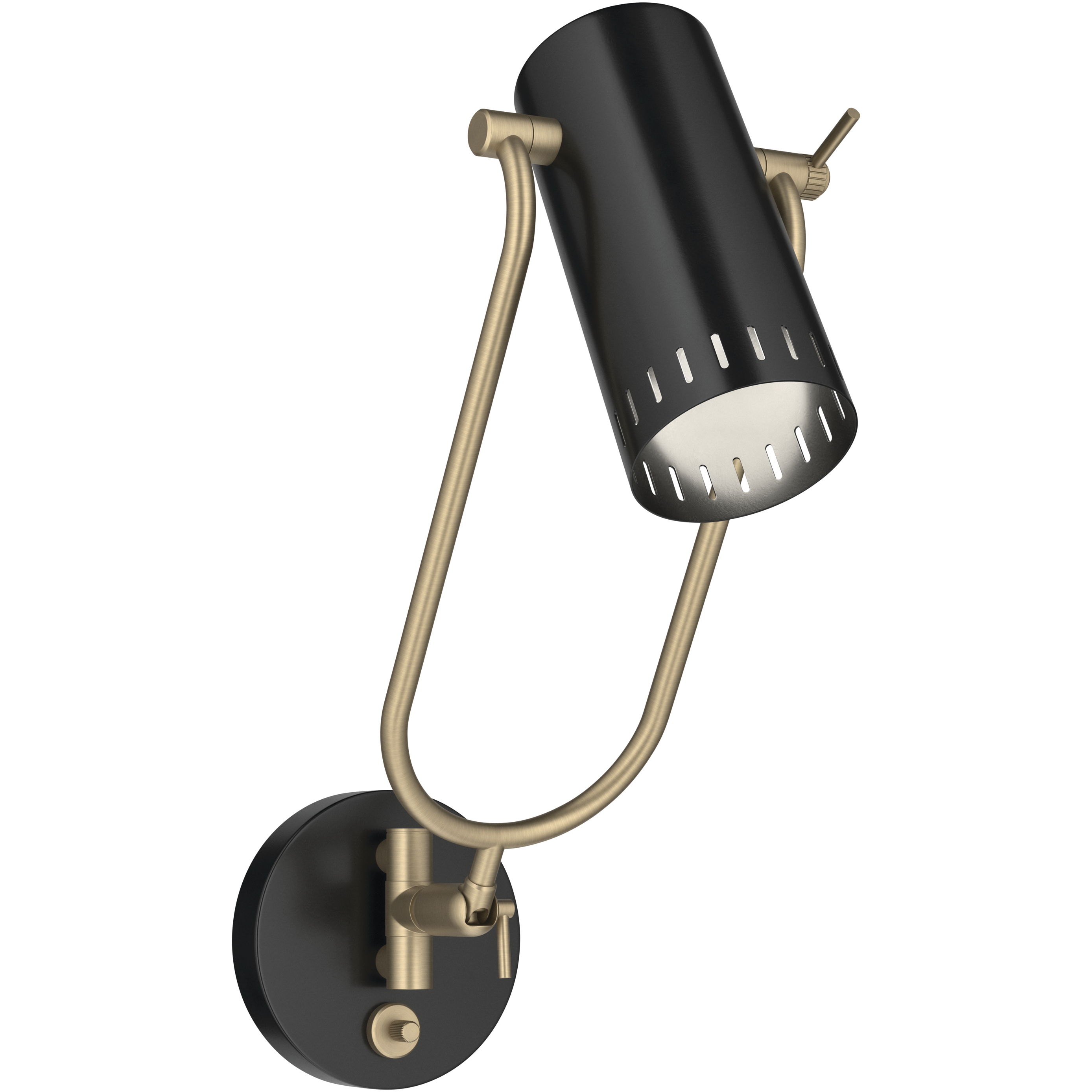 Ruehl 14 inch 9 watt Black Swing Arm Wall Sconce Wall Light