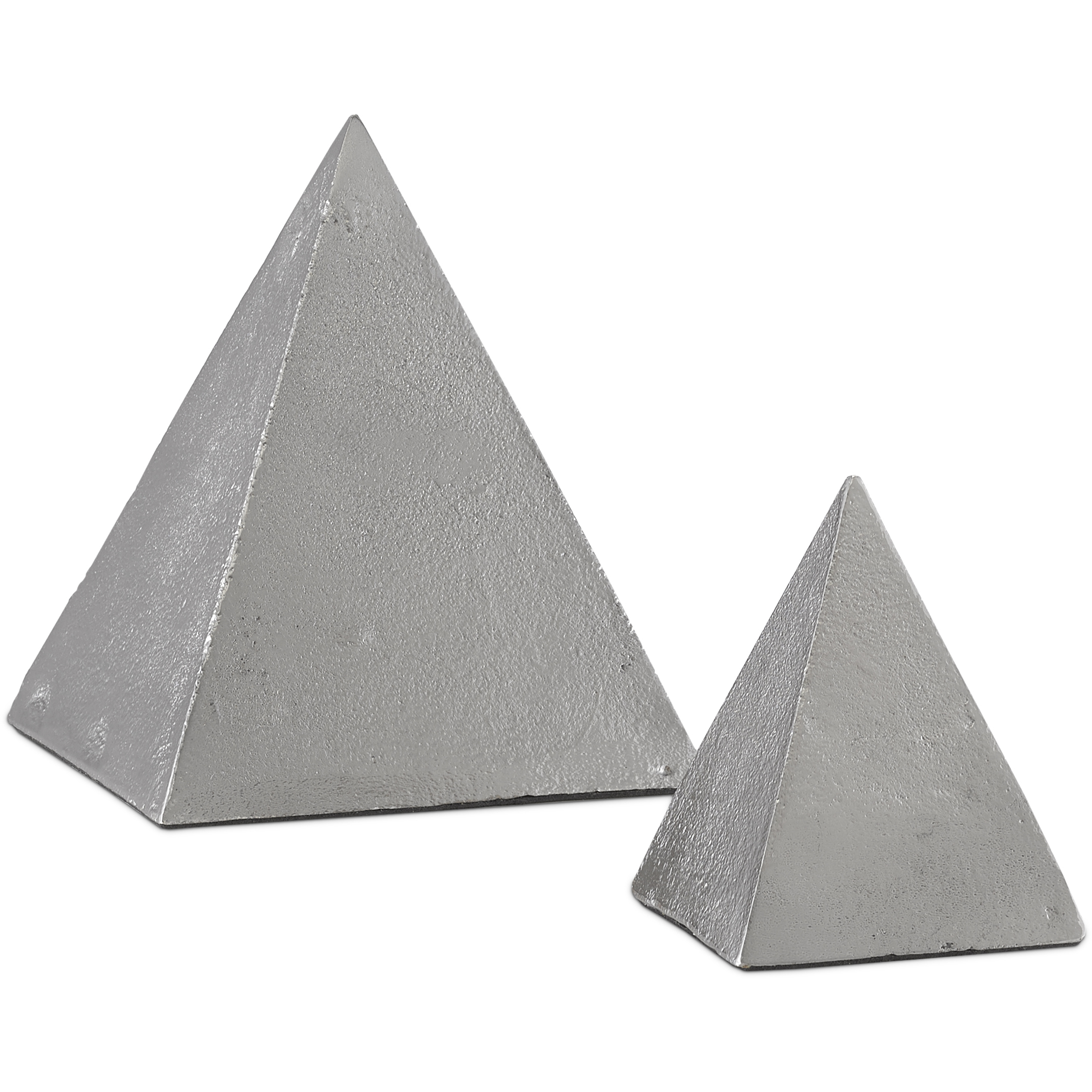 Mandir 8 X 7.25 inch Pyramid Sculptures, Set of 2