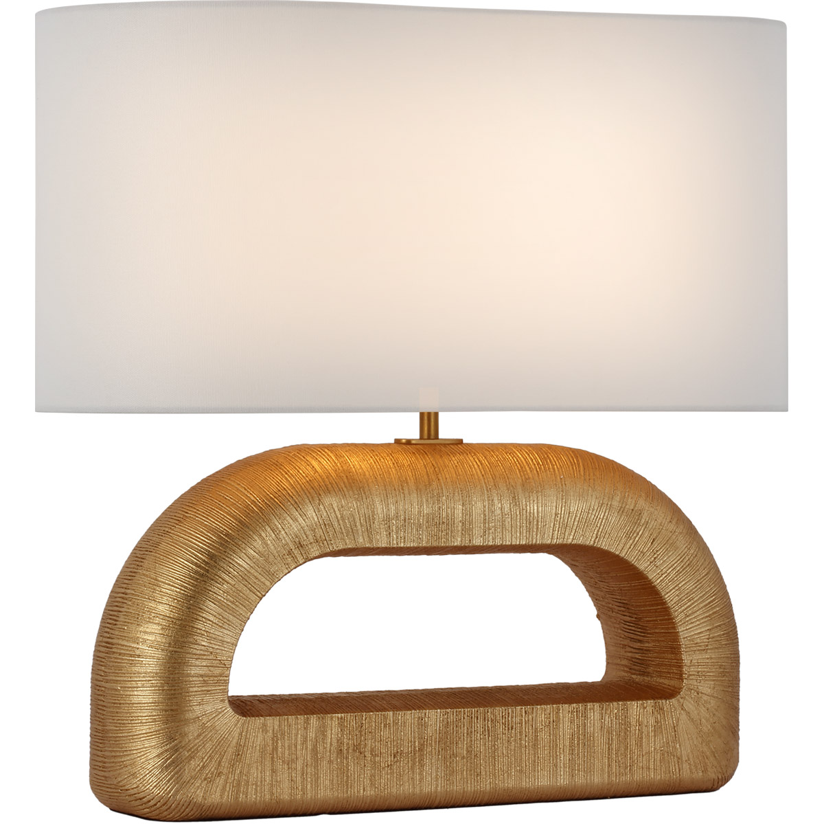 Kelly Wearstler Utopia 20 inch 15 watt Gild Combed Console Lamp Portable Light