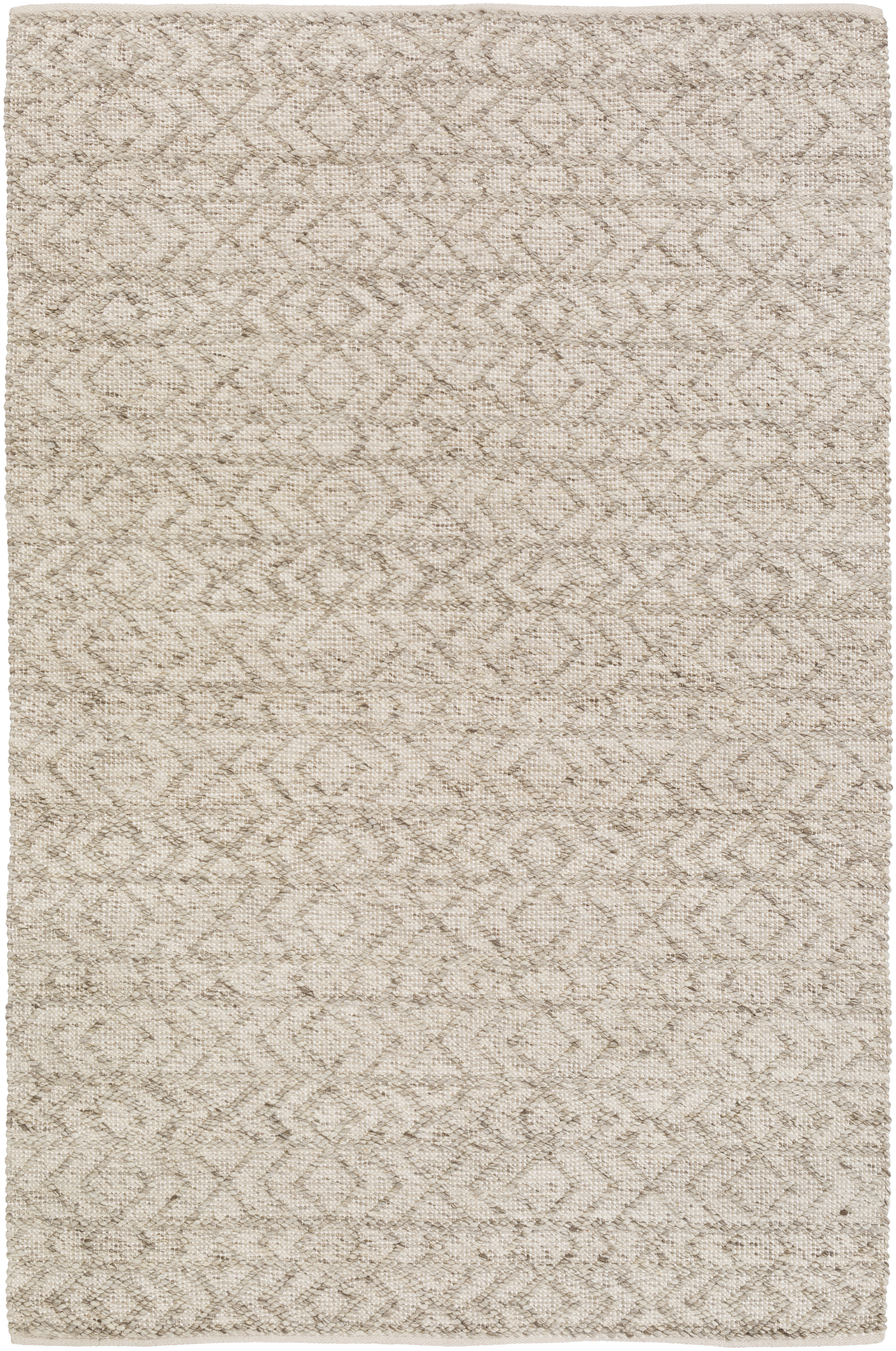Ingrid 36 X 24 inch White Rug in 2 x 3, Rectangle