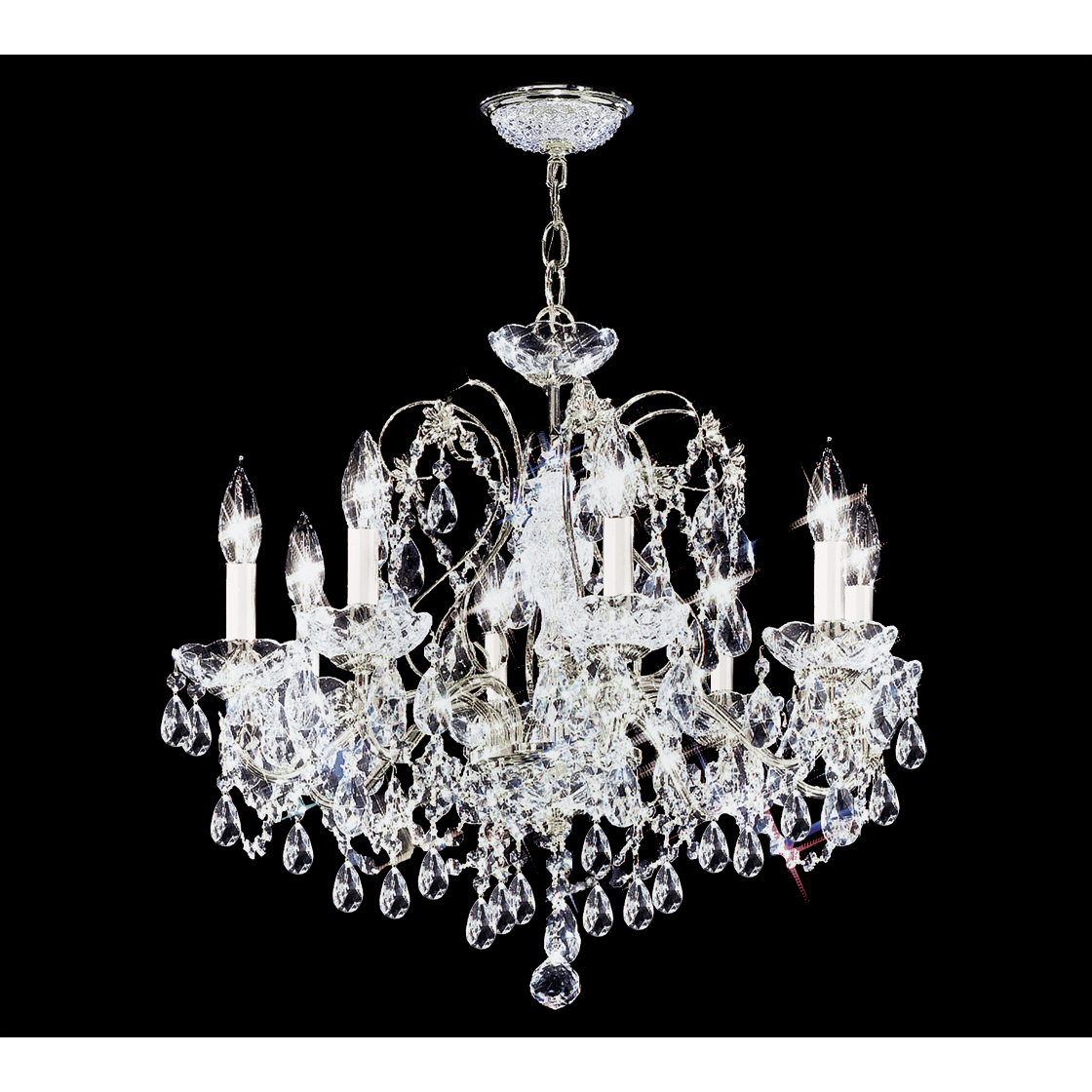 Regalia 8 Light 24 inch Silver Chandelier Ceiling Light