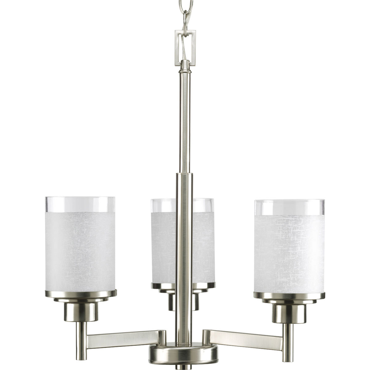 Lyndon 3 Light 17 inch Brushed Nickel Chandelier Ceiling Light