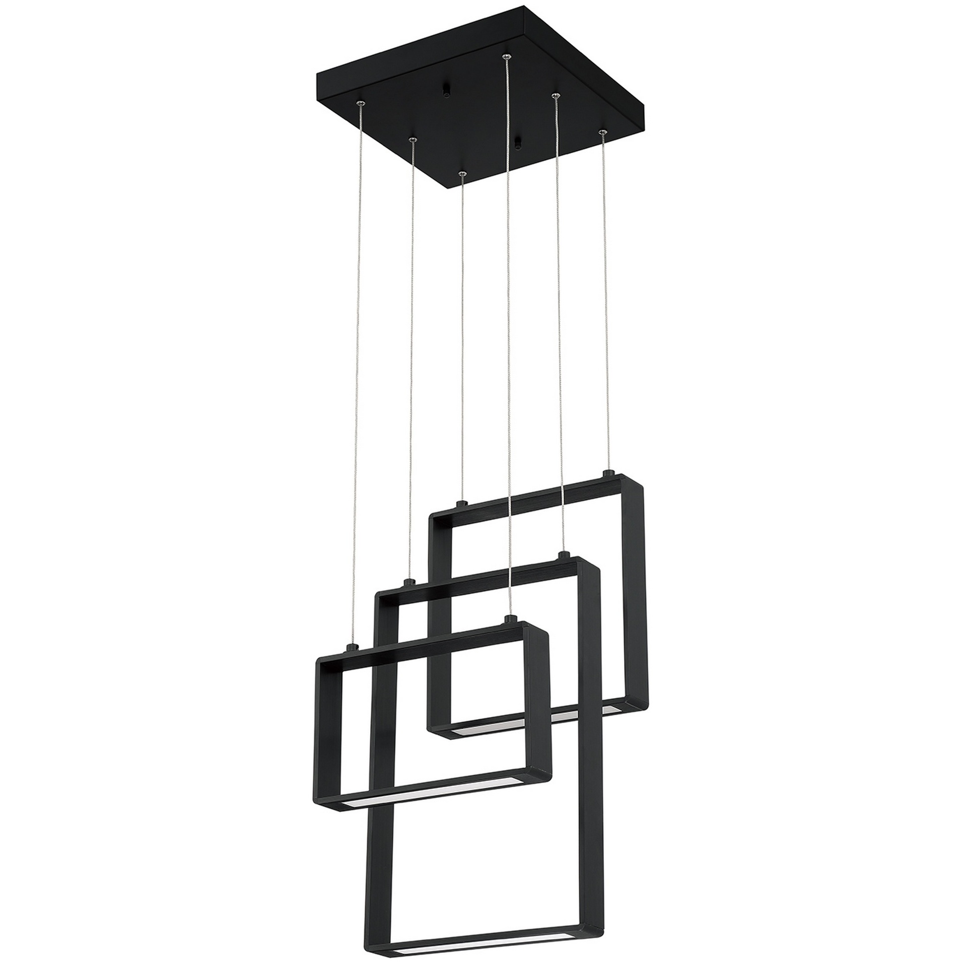 Quadron LED 12.5 inch Black Pendant Ceiling Light
