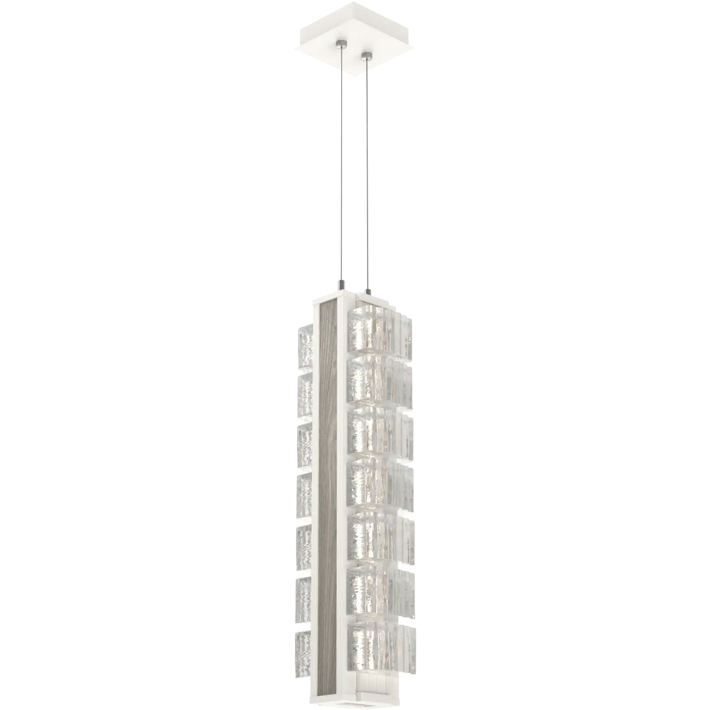 Tessera LED 7.3 inch Salt White with Ash Pendant Ceiling Light