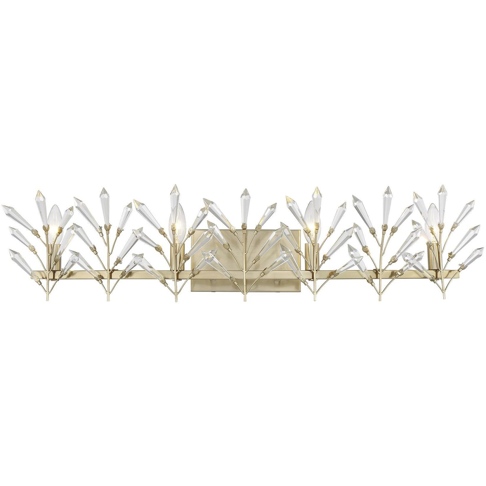 Orianna 4 Light 33 inch Noble Brass Bathroom Vanity Light Wall Light