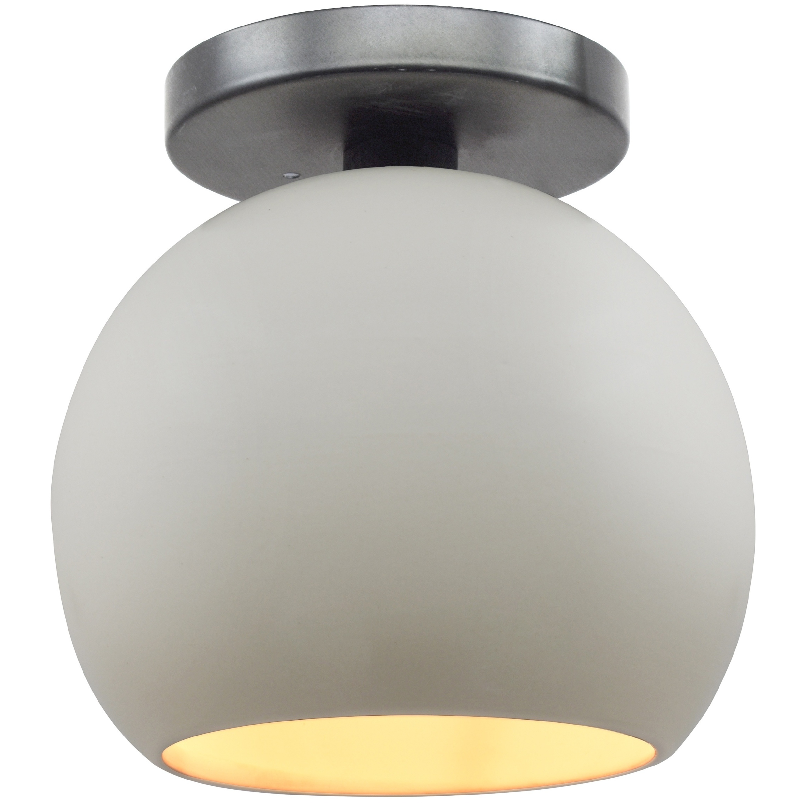 Radiance 1 Light 10 inch Matte White and Champagne Gold and Brushed Nickel Semi Flush Ceiling Light