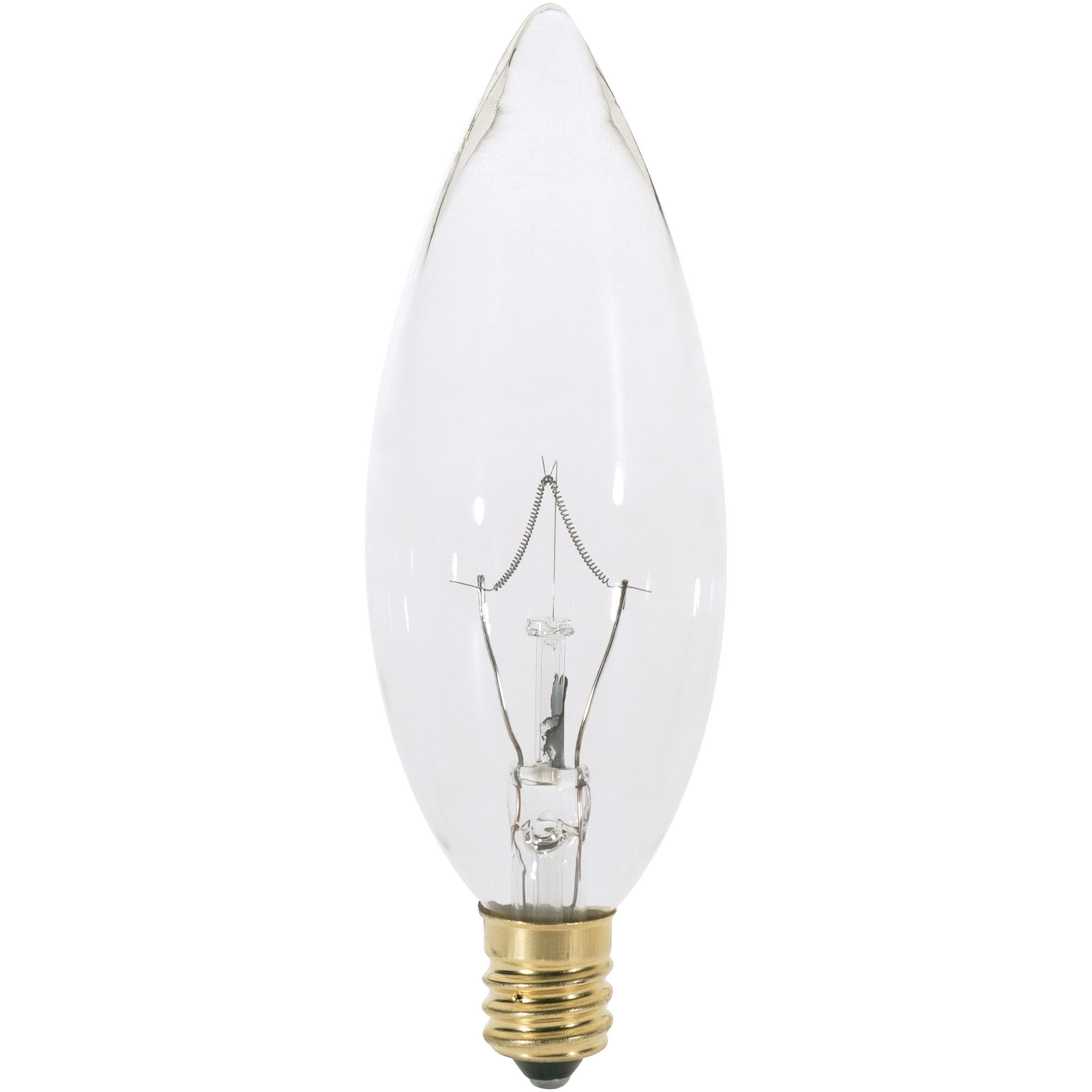 Lumos Incandescent BA9 1/2 Candelabra E12 25 watt 130V 2700K Light Bulb