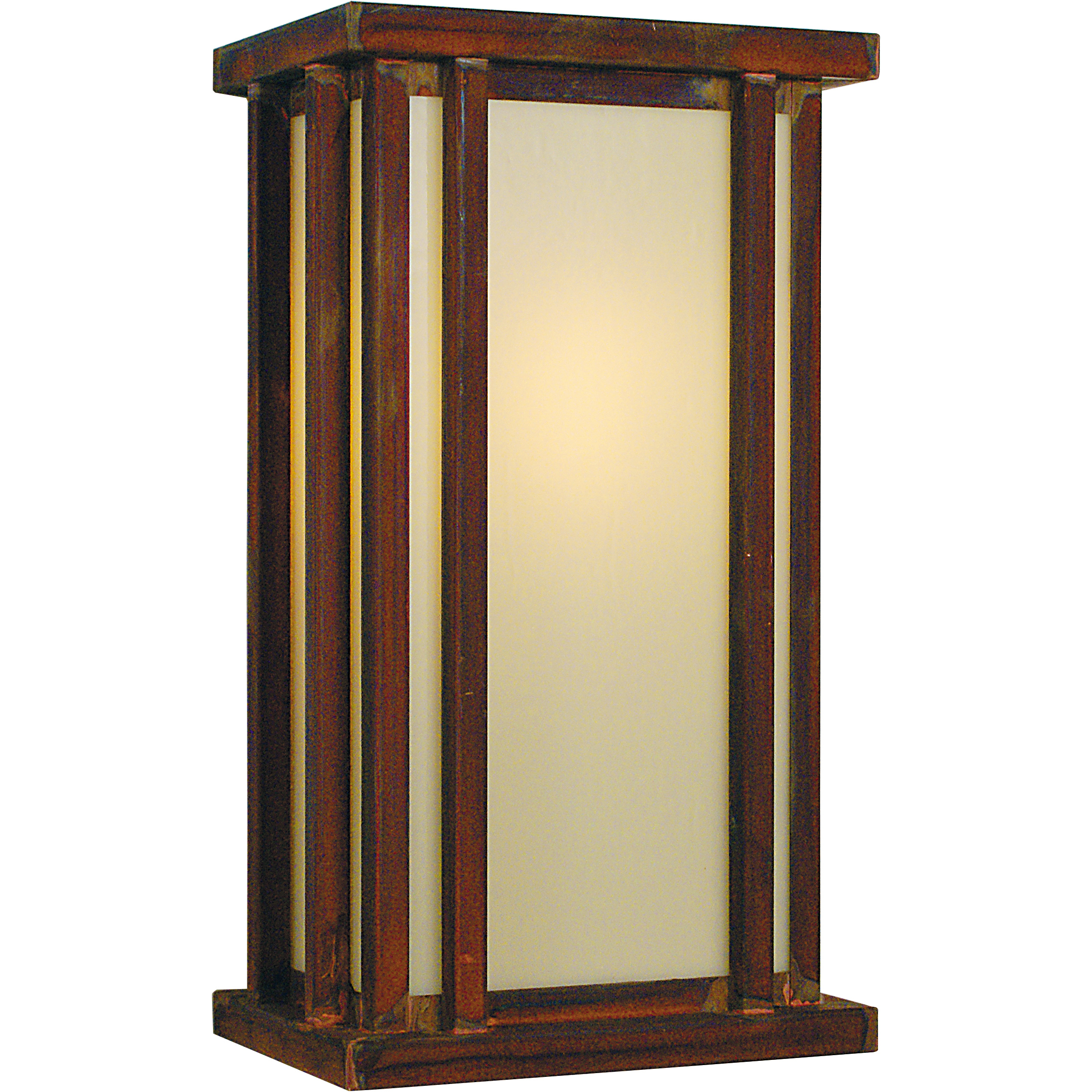 Glencoe 1 Light 8.5 inch Antique Copper Wall Mount Wall Light in White Opalescent