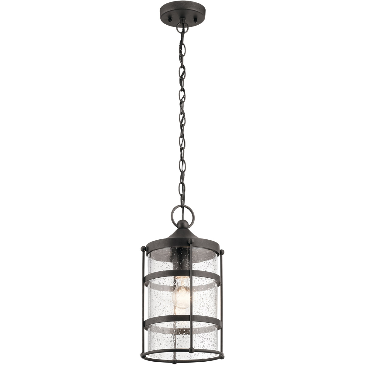 Mill Lane 1 Light 9 inch Anvil Iron Outdoor Hanging Pendant