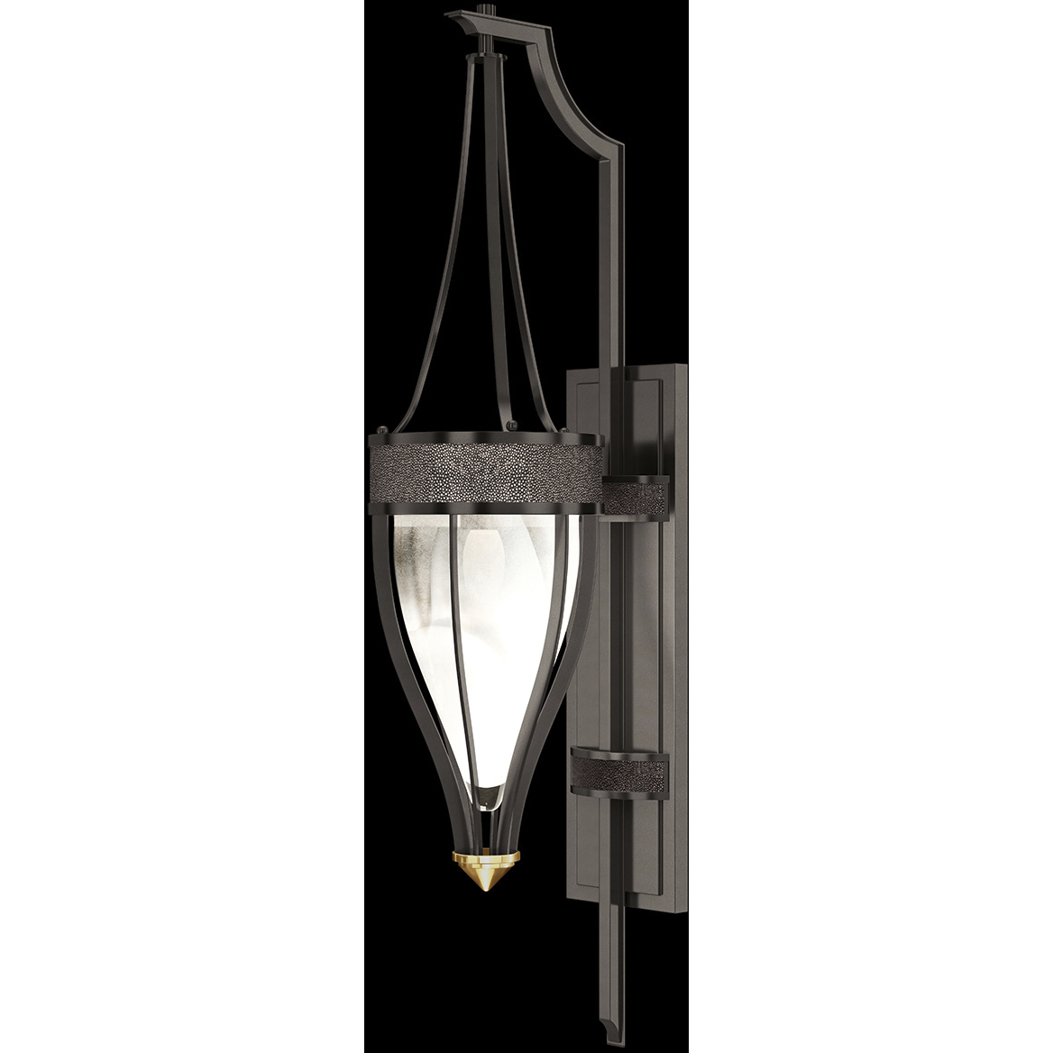 Mirage 1 Light 7.5 inch Black Sconce Wall Light