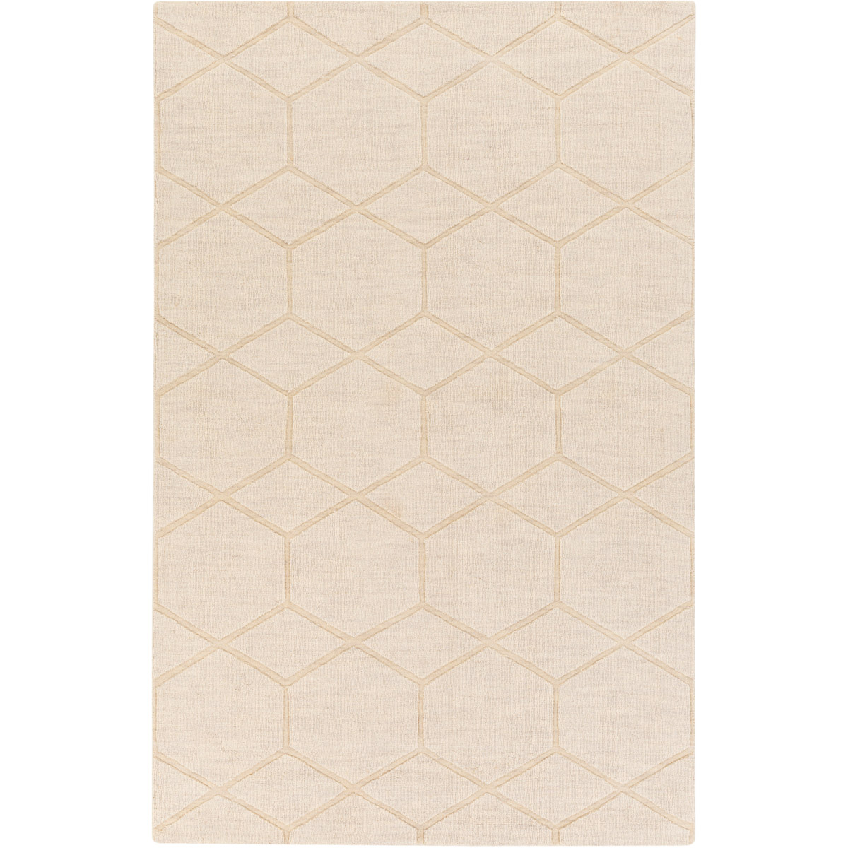 Mystique 63 X 39 inch Neutral Area Rug, Wool