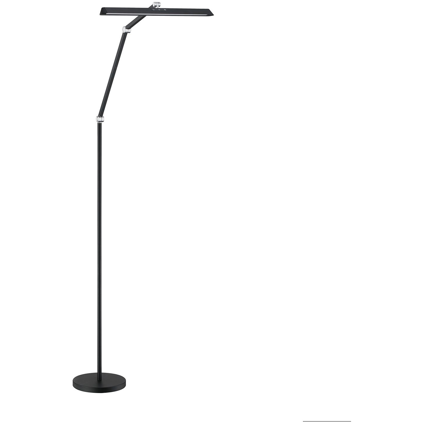FLUX 50 inch 12 watt Black Floor Lamp Portable Light
