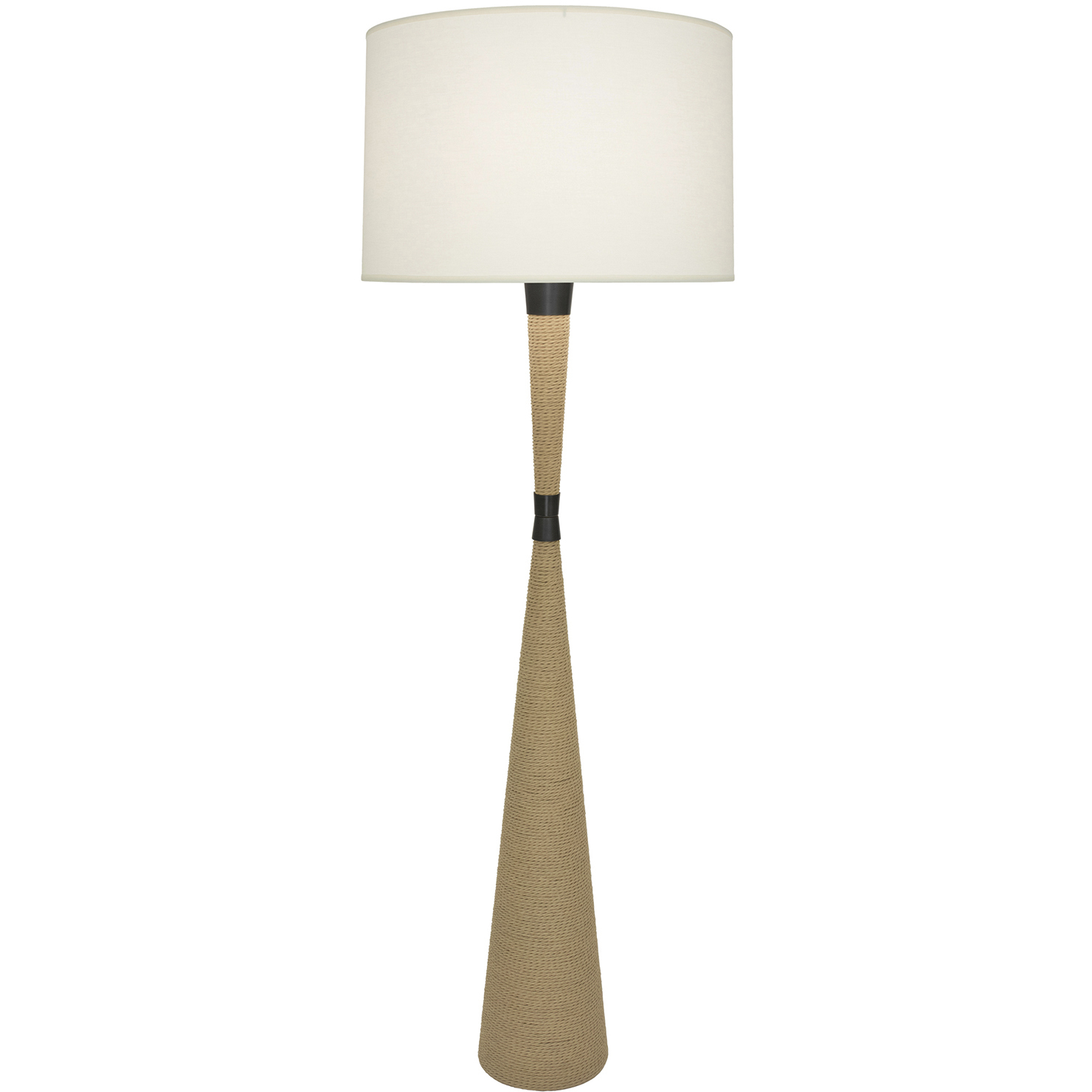Hatteras 61 inch 150 watt Natural Rope with Deep Patina Bronze Floor Lamp Portable Light in Fondine