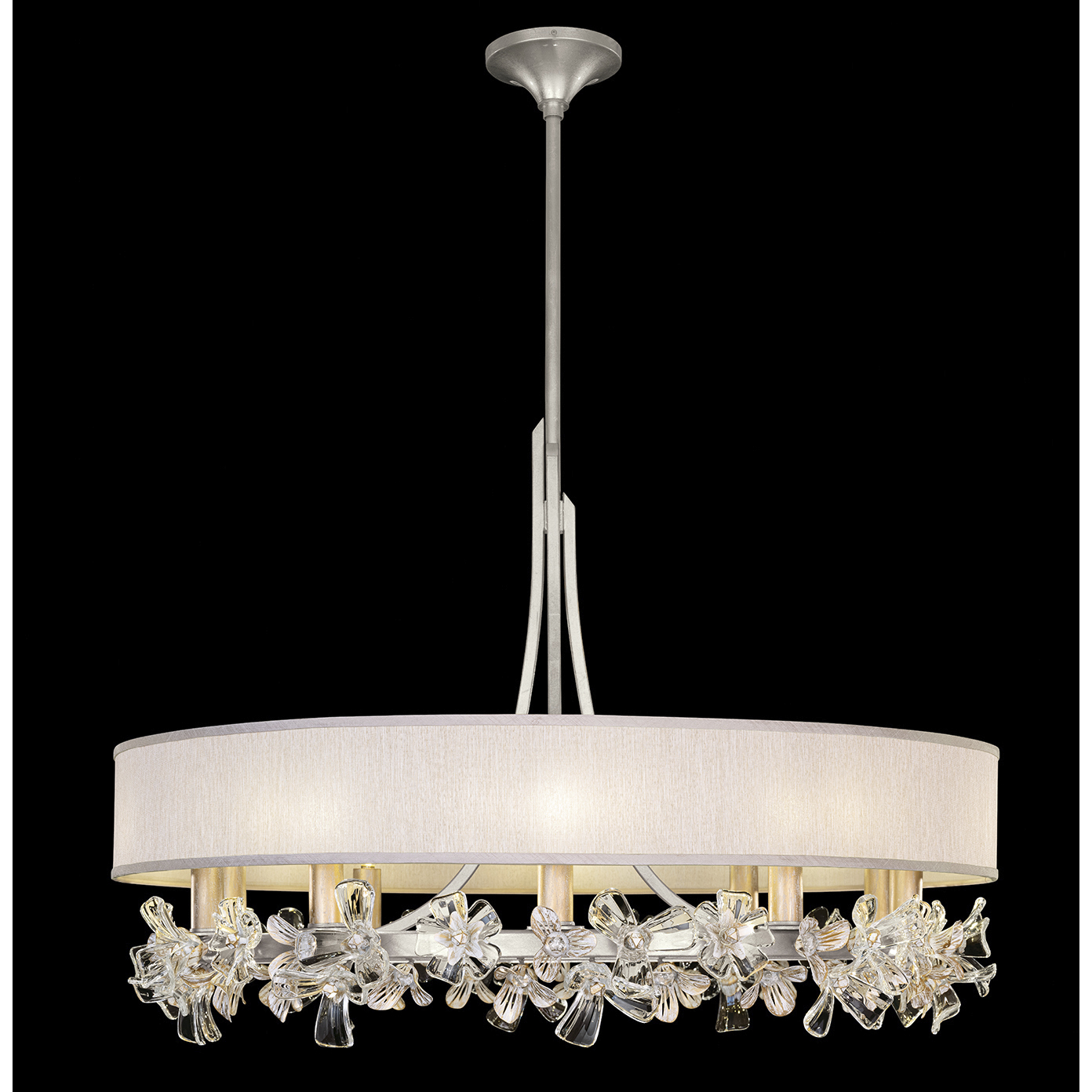 Azu LED 34.5 inch Silver Chandelier Ceiling Light