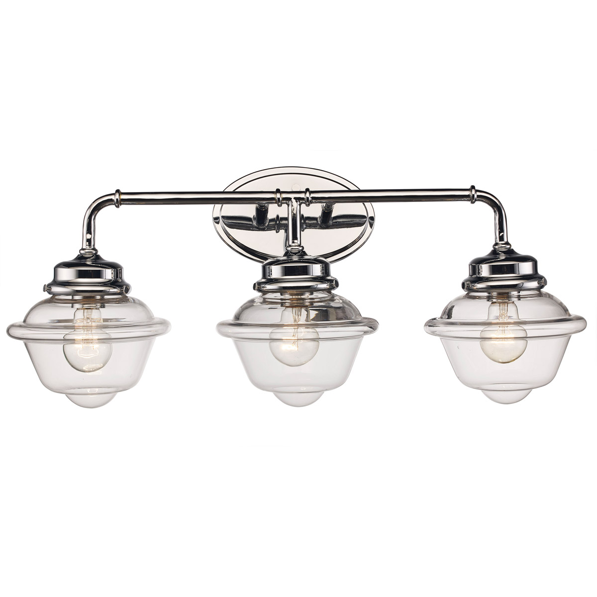 Smith 3 Light 27 inch Polished Chrome Vanity Bar Wall Light