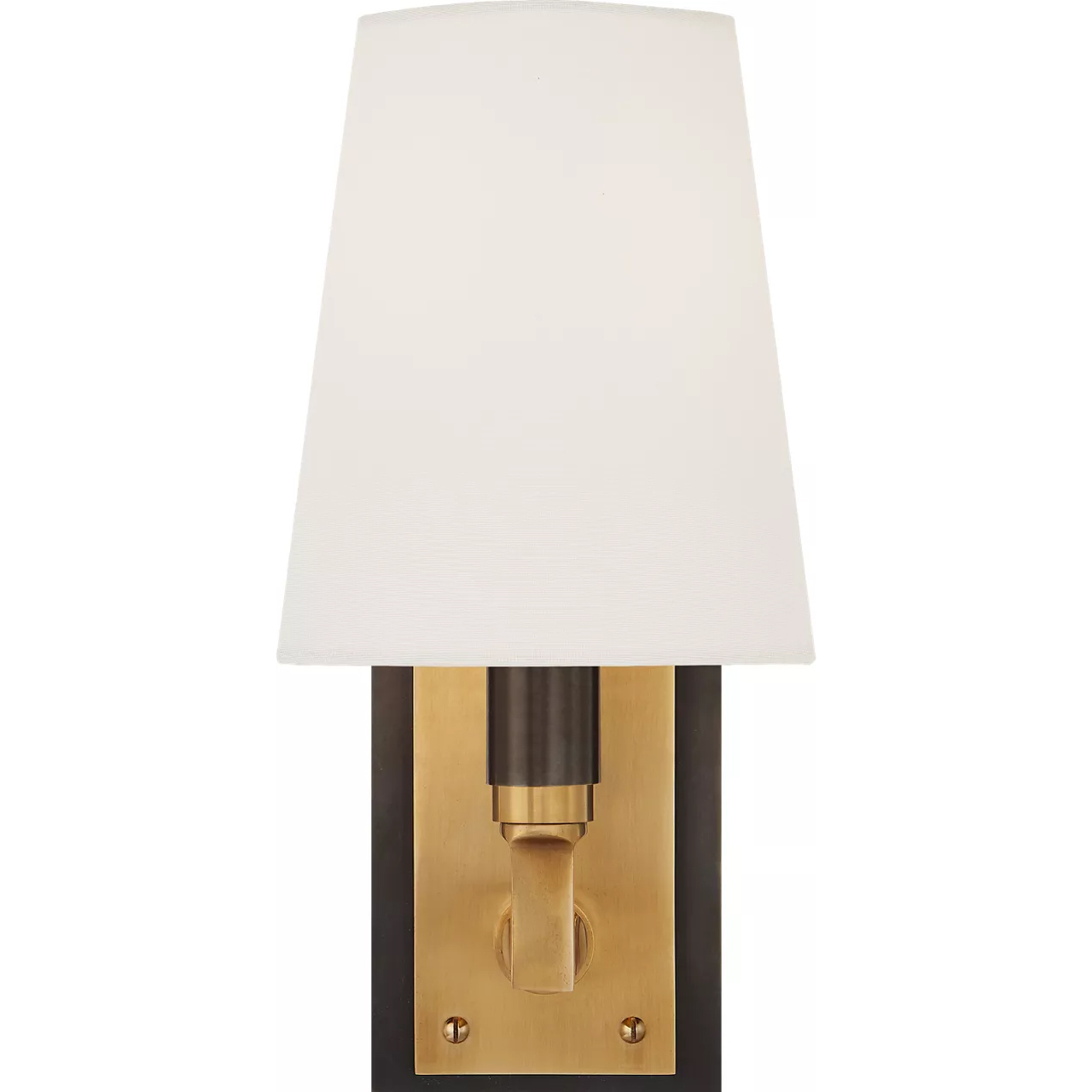 Thomas O'Brien Watson 1 Light 5 inch Bronze with Antique Brass Sconce Wall Light in Bronze and Hand-Rubbed Antique Brass, Small