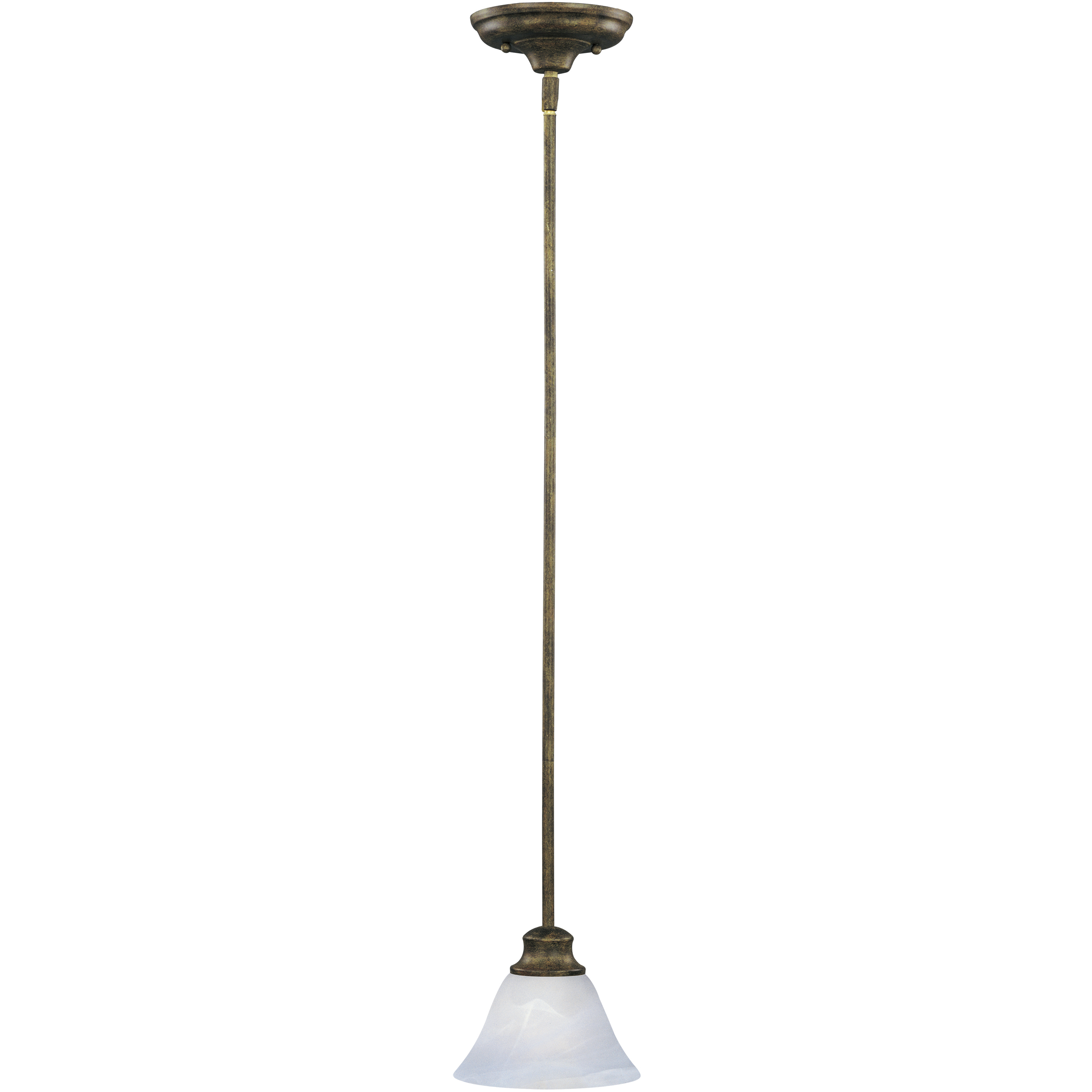 Pacific 1 Light 7 inch Kentucky Bronze Mini Pendant Ceiling Light in Marble