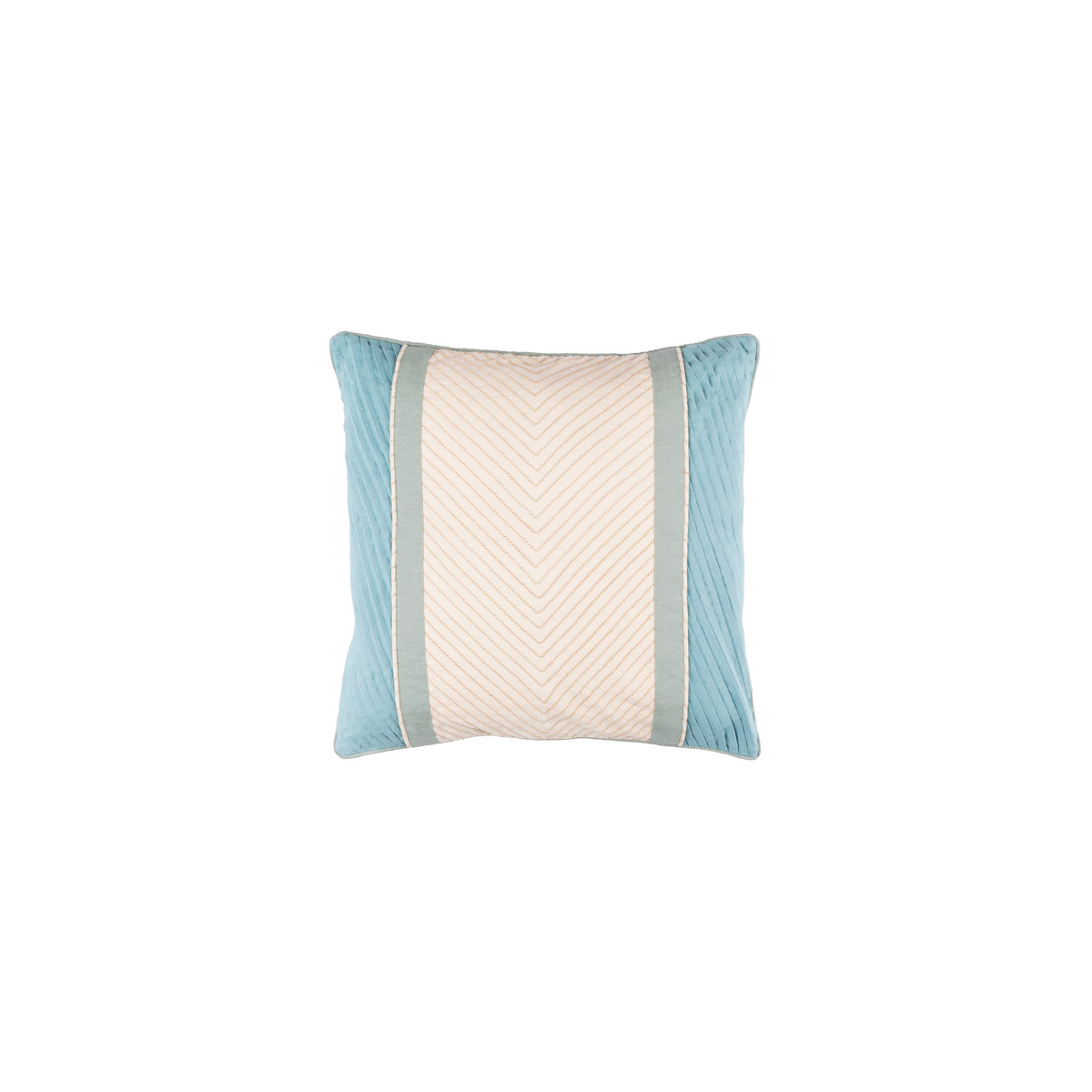 Leona 18 X 18 inch Beige and Medium Gray Throw Pillow