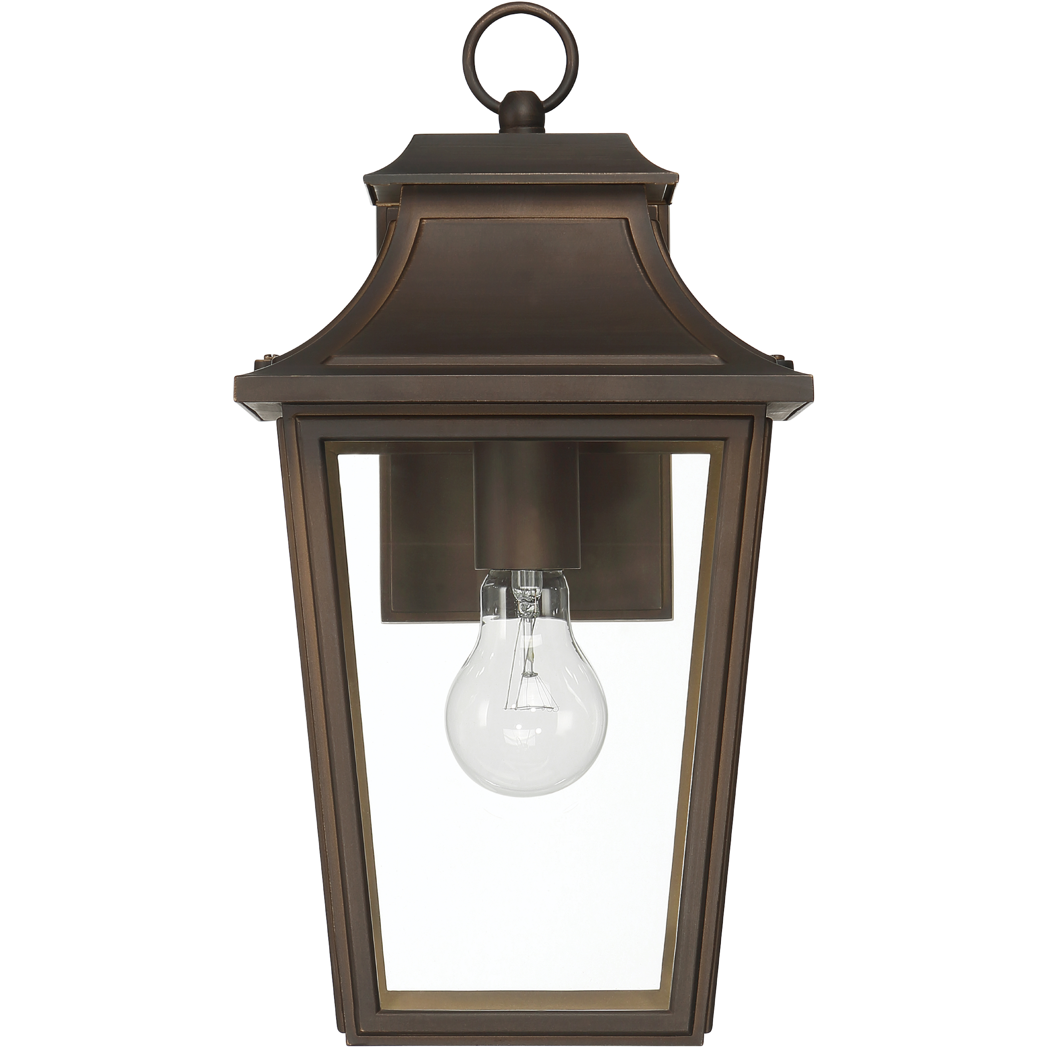 Spring Cove 1 Light 15 inch Matte Bronze Outdoor Wall Lantern, Medium