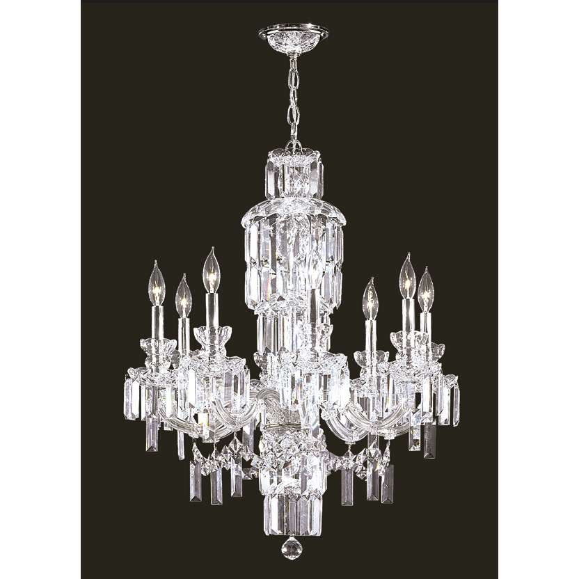 Buckingham 8 Light 26 inch Silver Chandelier Ceiling Light
