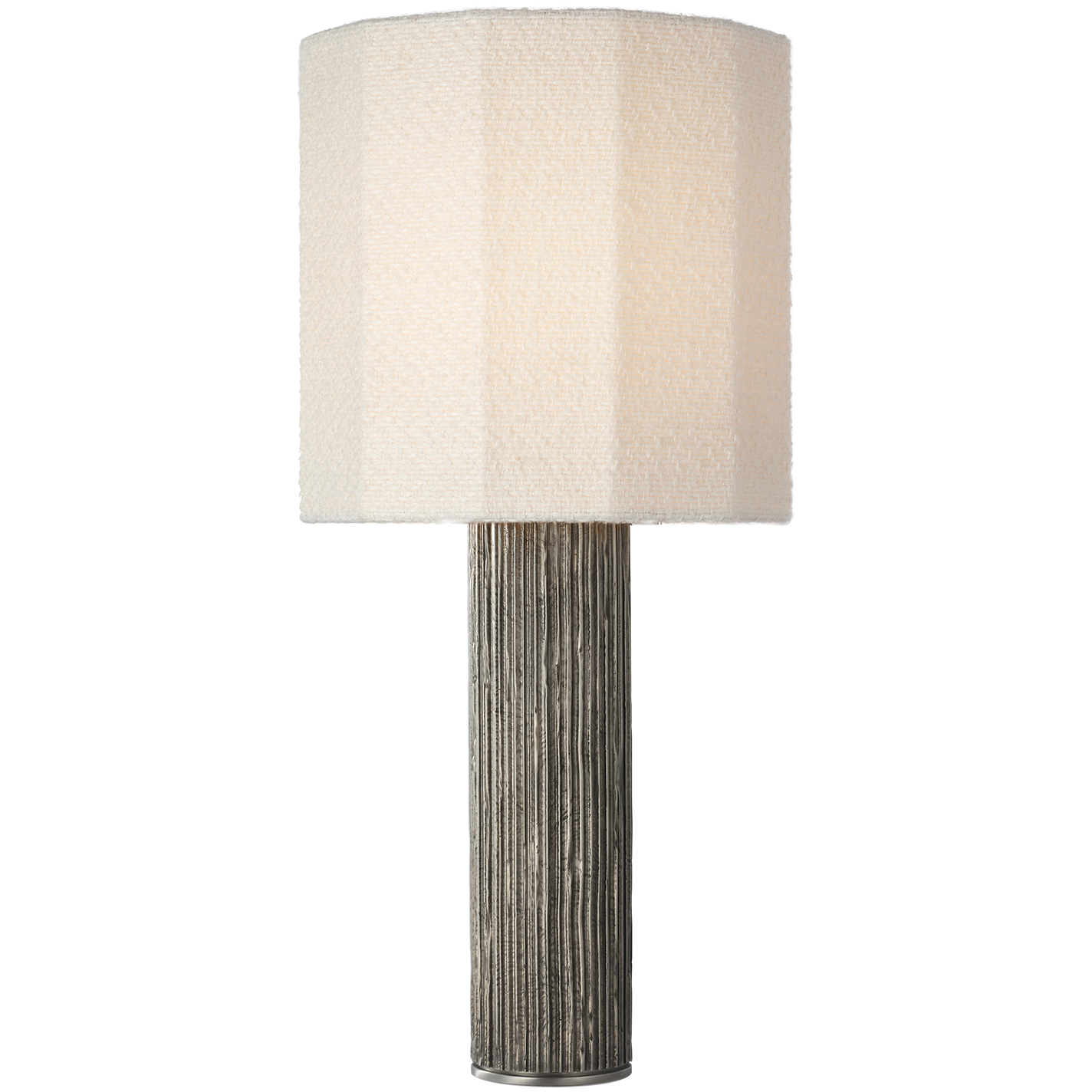 Anne-Marie Barton Fumar 29 inch 15 watt Ridged Graphite Table Lamp Portable Light