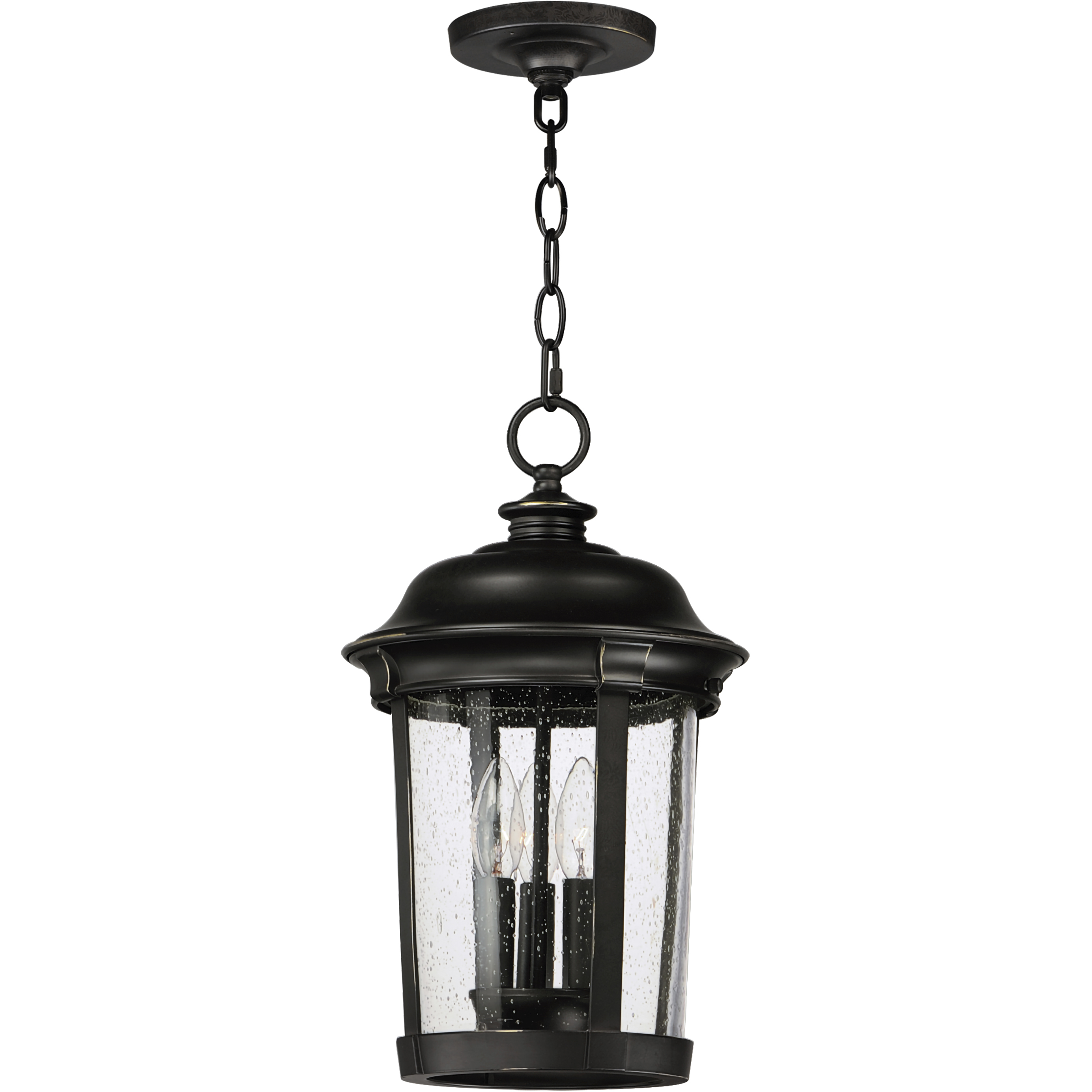 Dover DC 3 Light 10 inch Bronze Outdoor Hanging Lantern