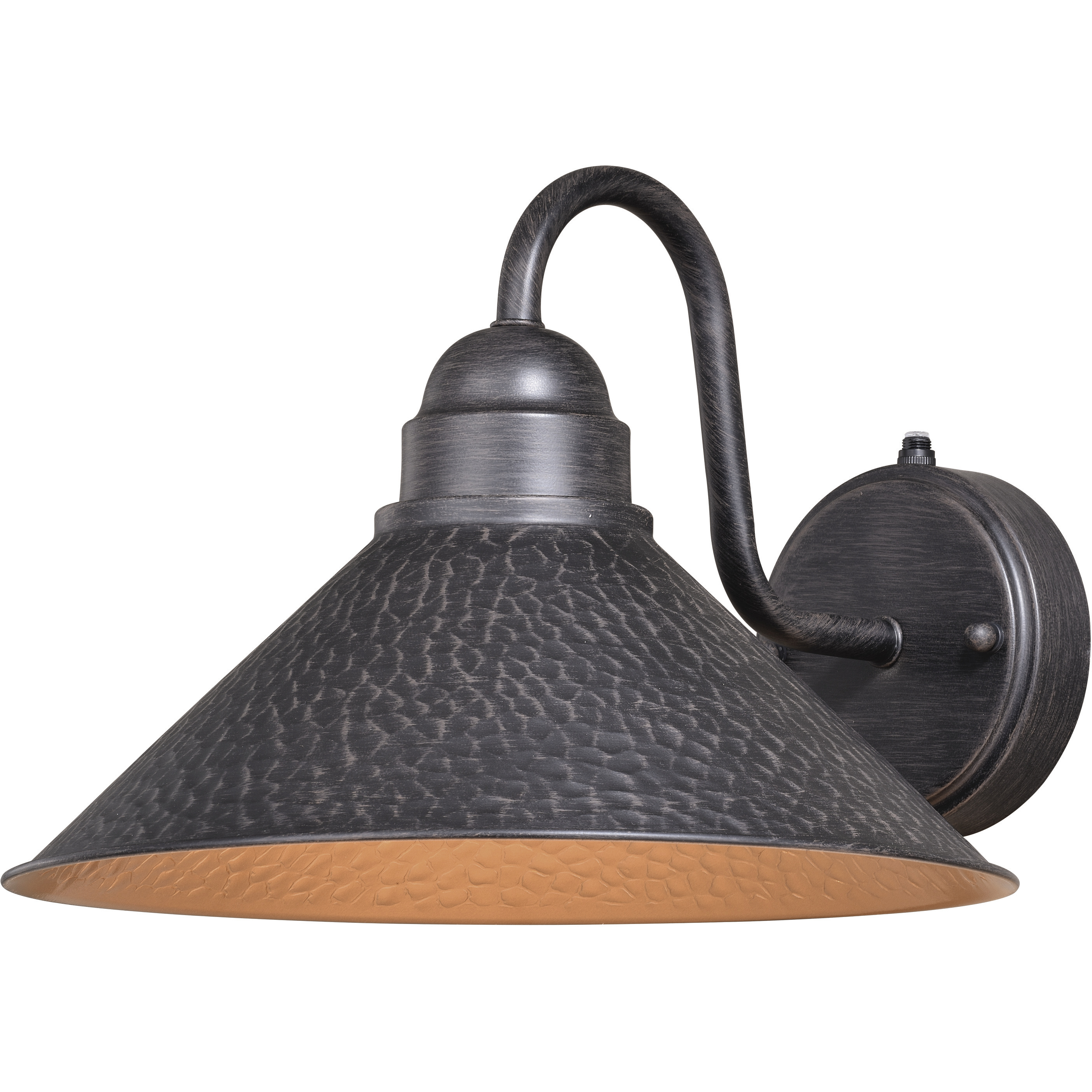 Outland LED 9 inch Aged Iron and Light Gold Outdoor Wall