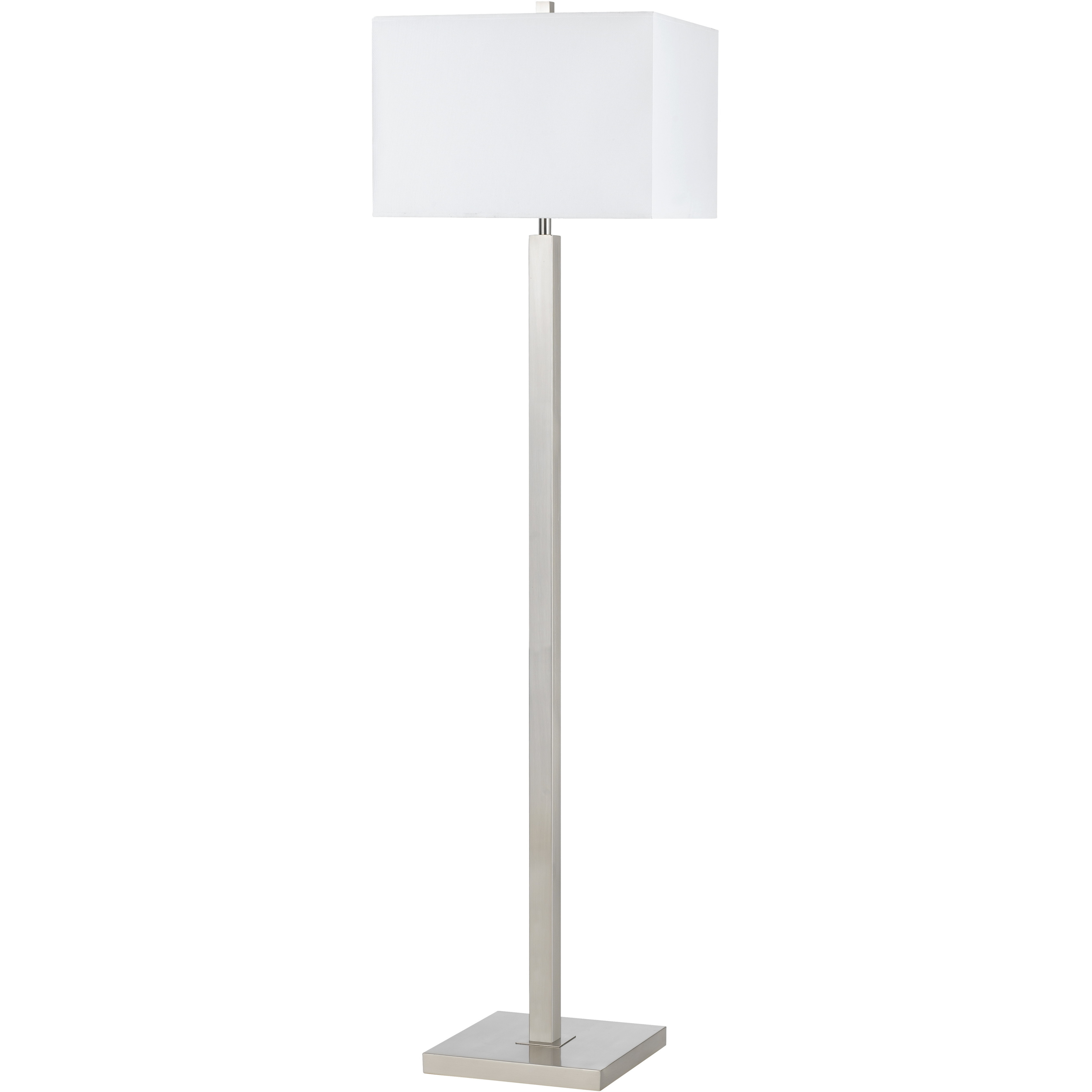 Signature 61 inch 100 watt Brushed Steel Floor Lamp Portable Light