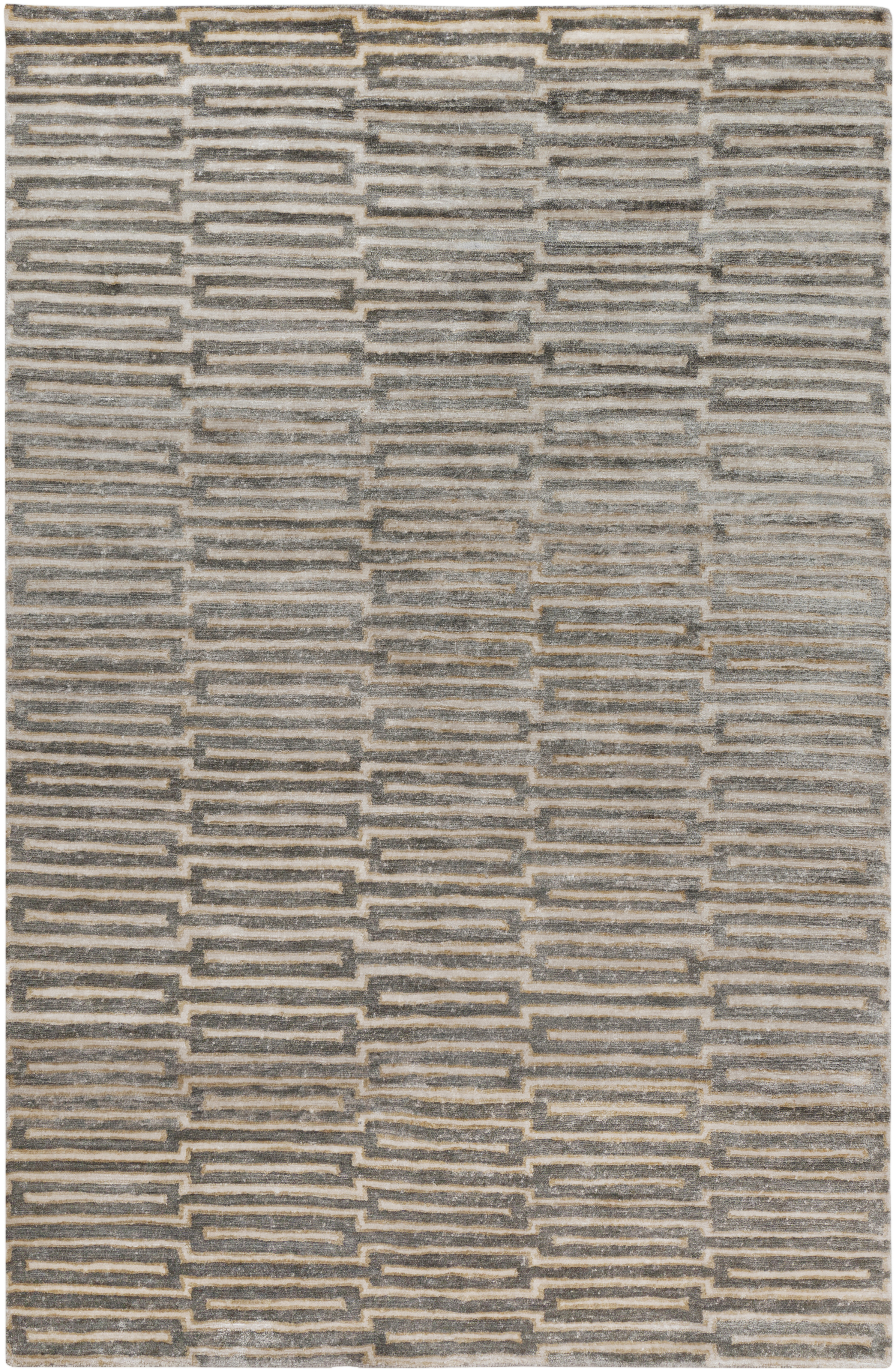 Platinum 96 X 60 inch Brown Rug in 5 x 8, Rectangle