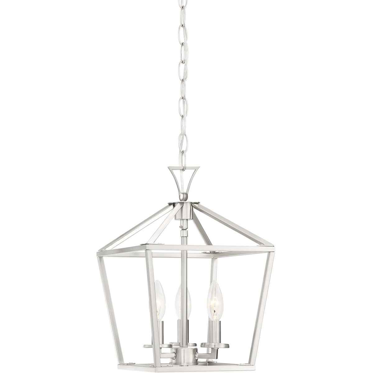 Townsend 3 Light 10 inch Satin Nickel Pendant Ceiling Light, Essentials