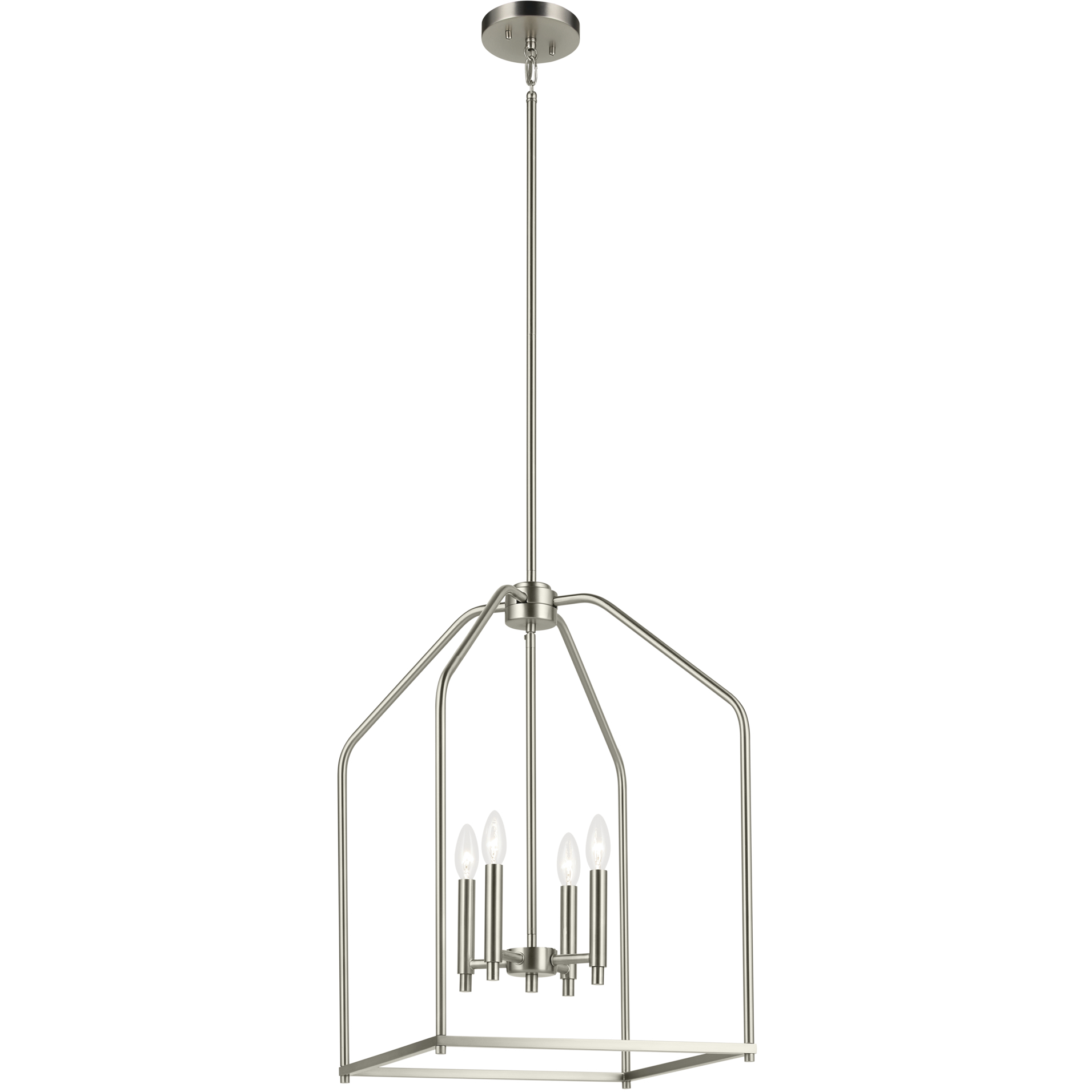 Madden 4 Light 16 inch Brushed Nickel Foyer Pendant Ceiling Light