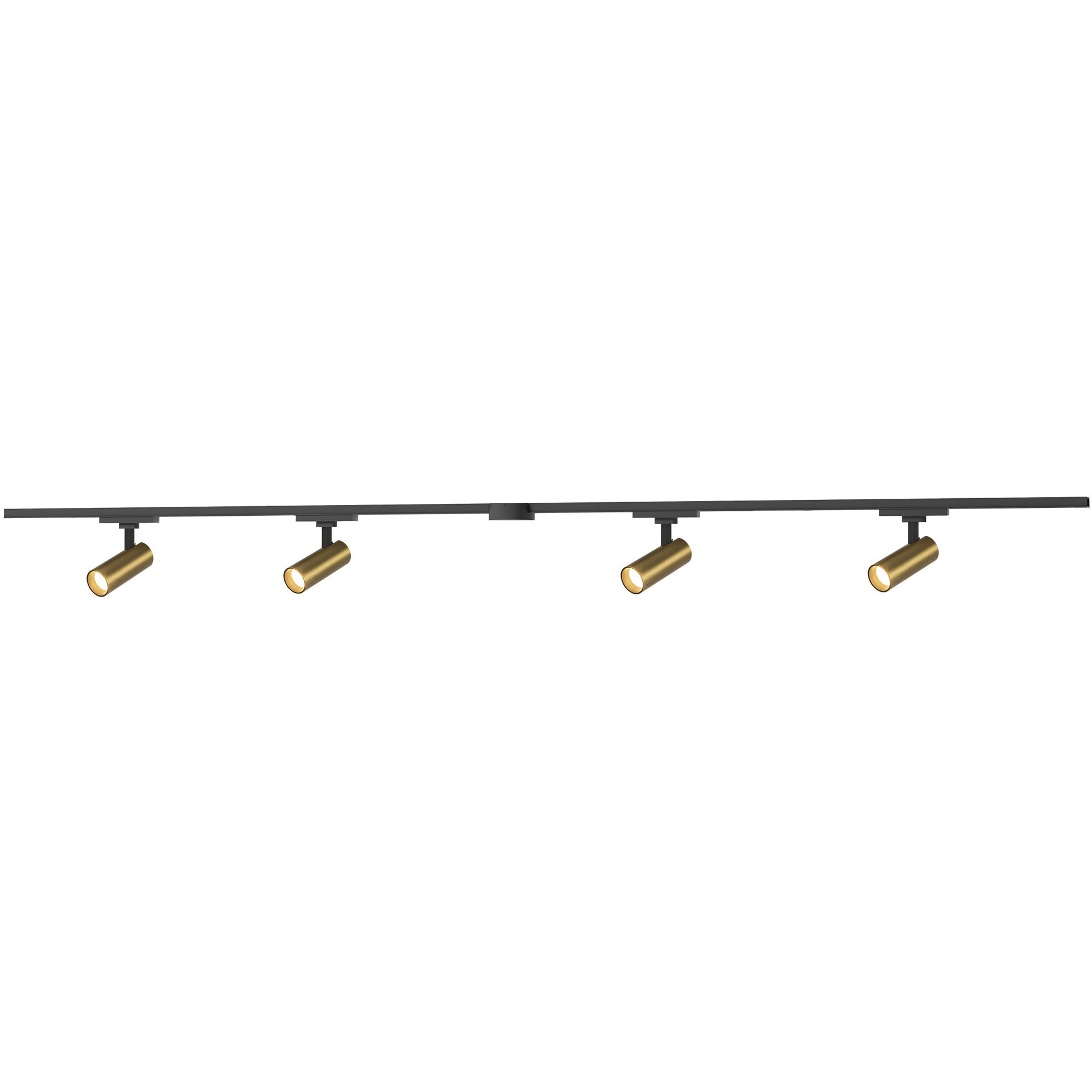 Paolo 120 Brushed Gold Trilo Track Ceiling Light