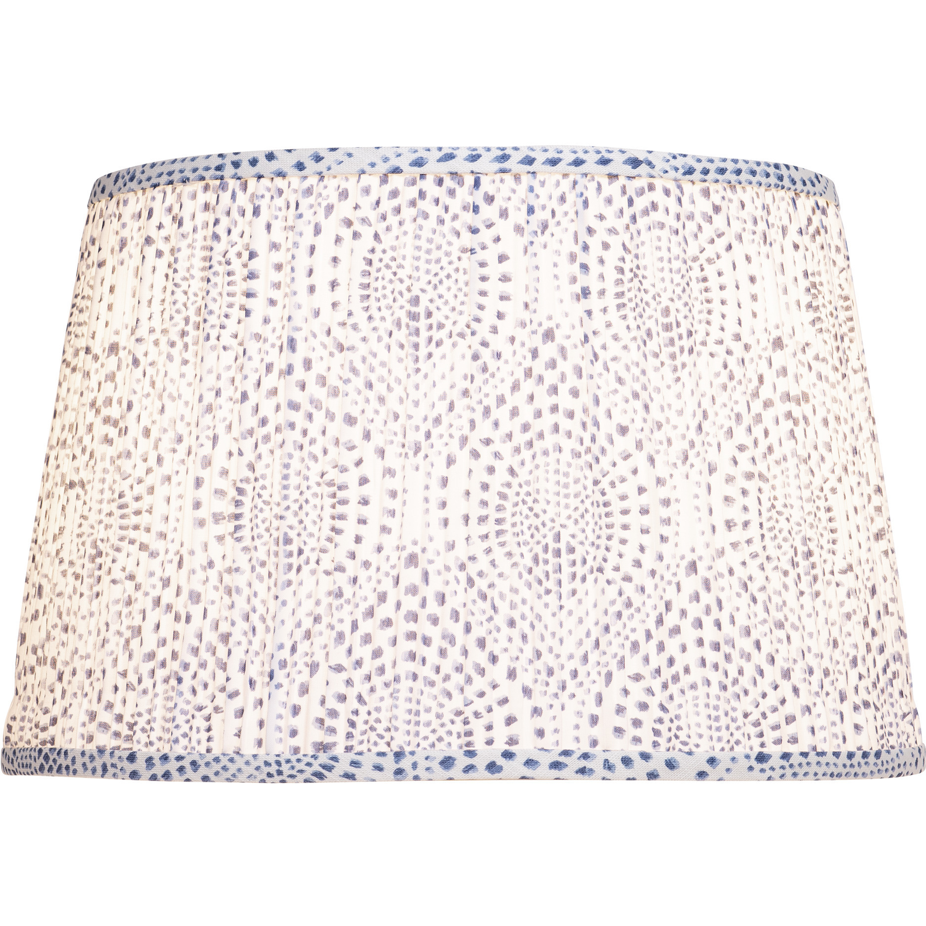 Lenore Blue and Ivory 16 inch Lamp Shade