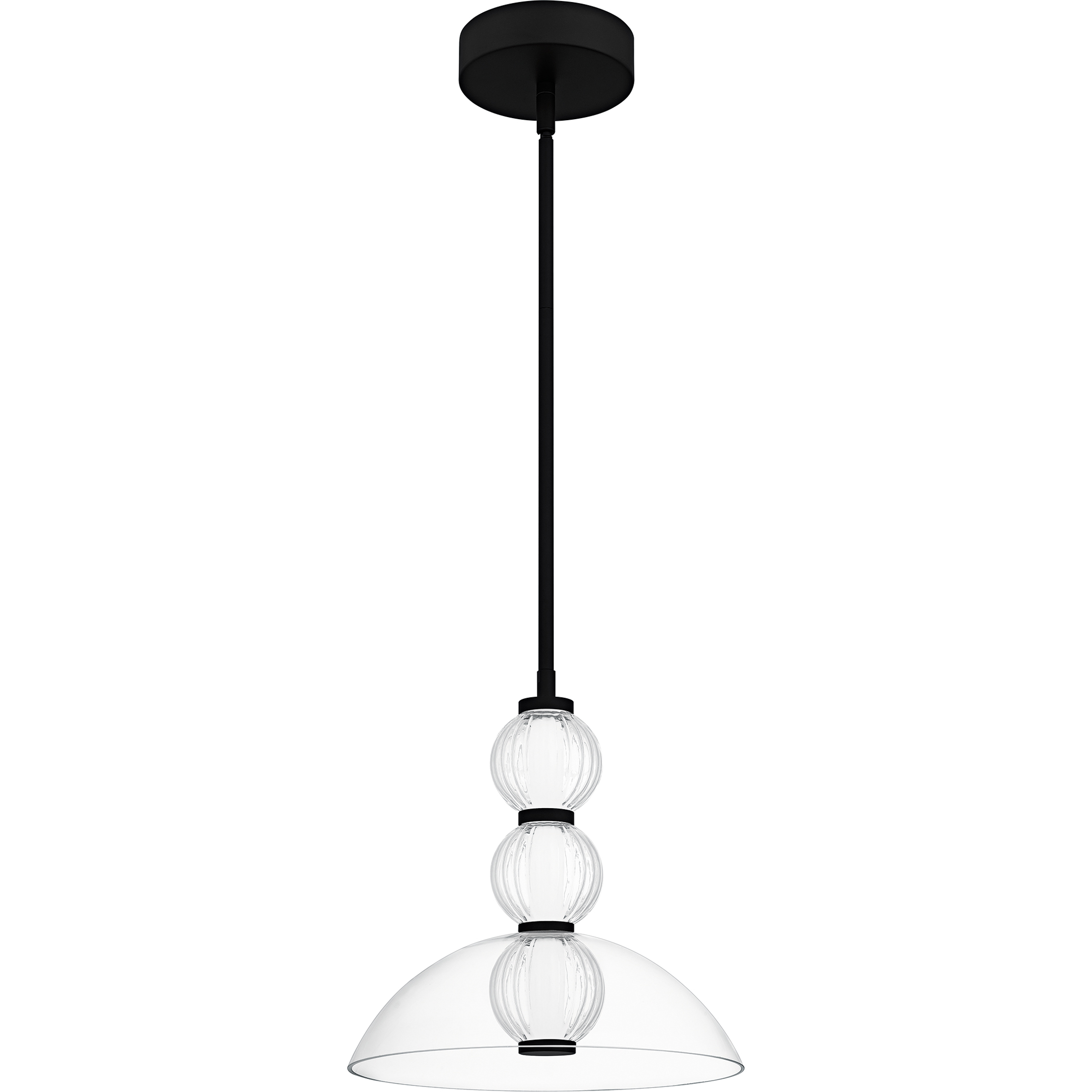 Elway LED 12 inch Matte Black Pendant Ceiling Light