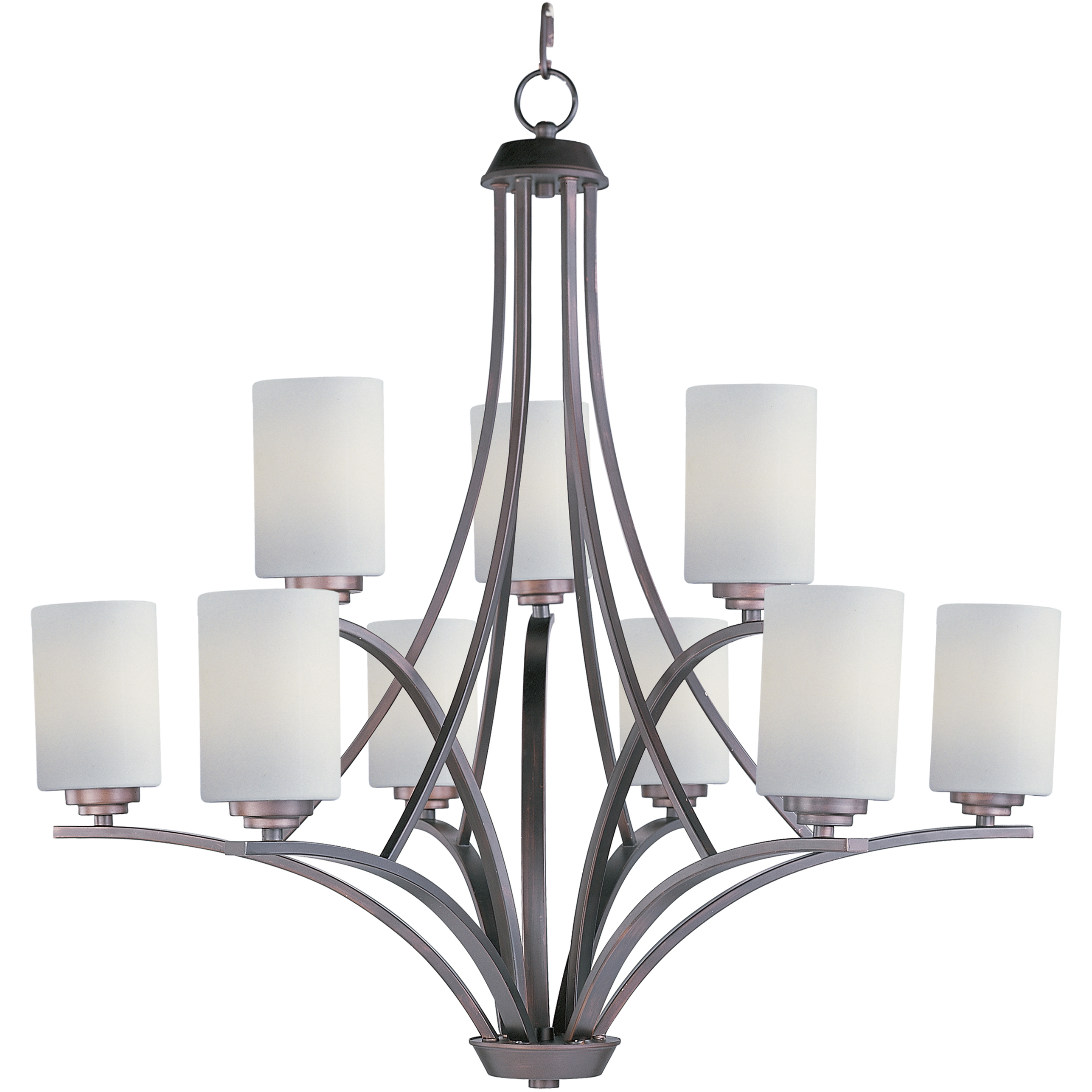 Deven 9 Light 32 inch Oil Rubbed Bronze Multi-Tier Chandelier Ceiling Light