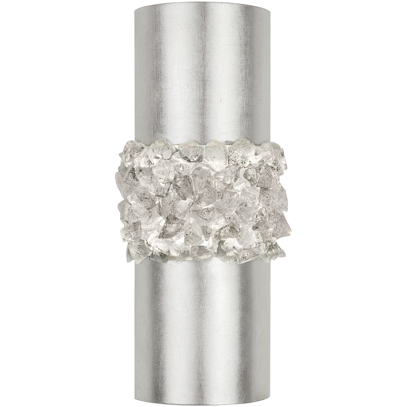 Arctic Halo 2 Light 7 inch Silver Sconce Wall Light
