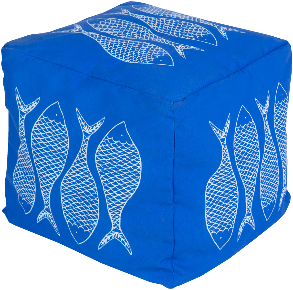 Tropic 18 inch Navy Pouf