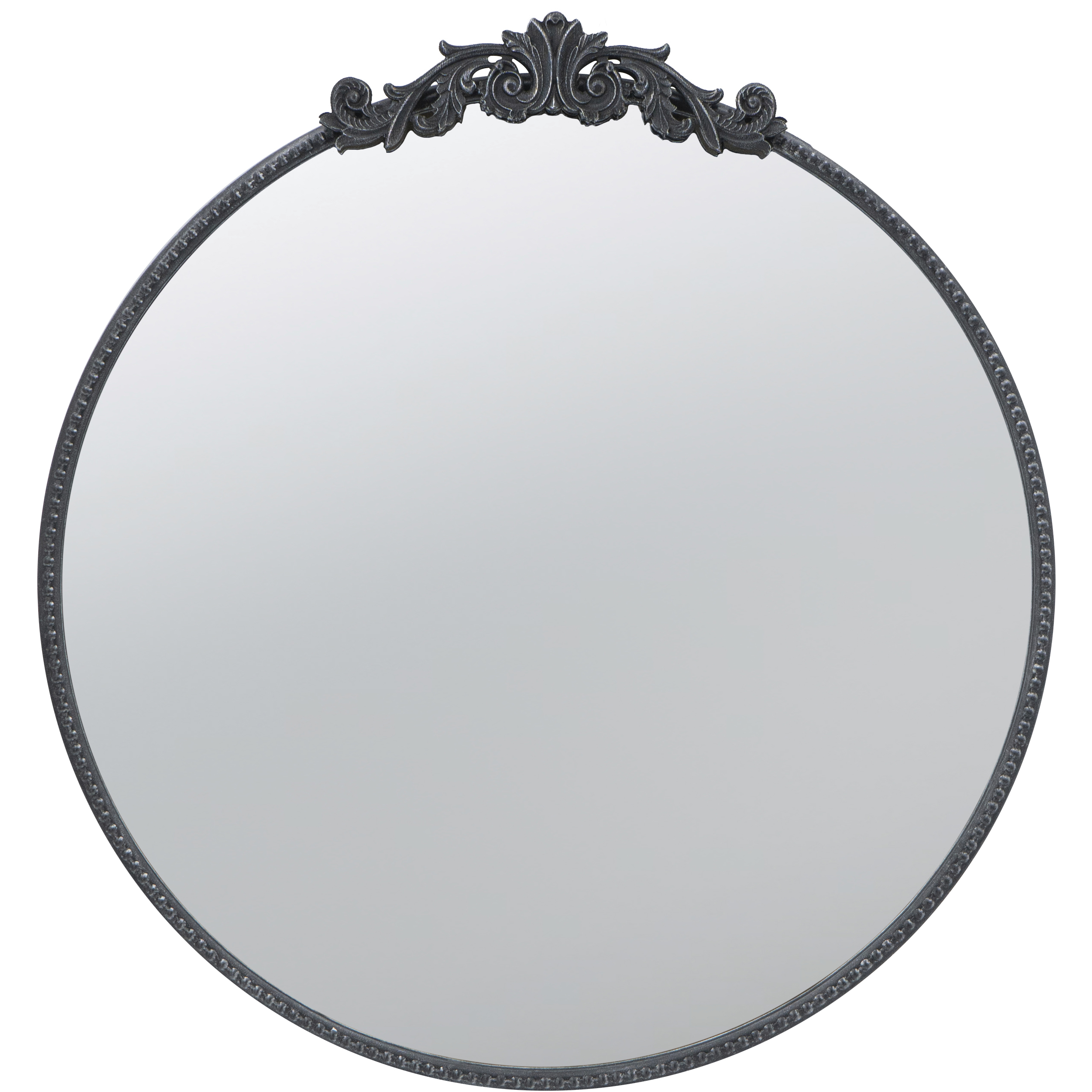 Dia 32 X 30 inch Black Wall Mirror